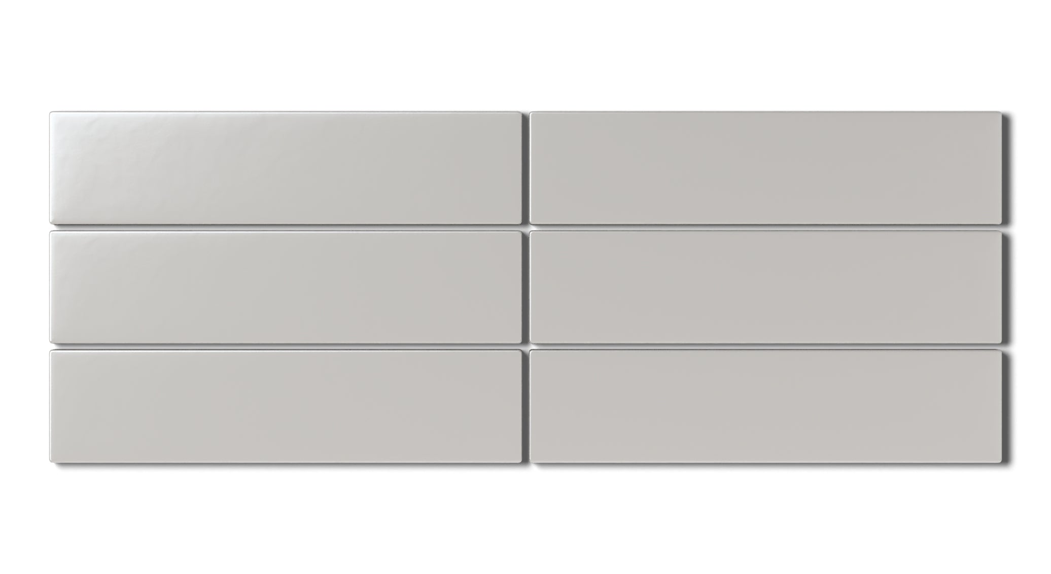 2x8 Natural Press Ceramic Tile in Titanium Grey Matte