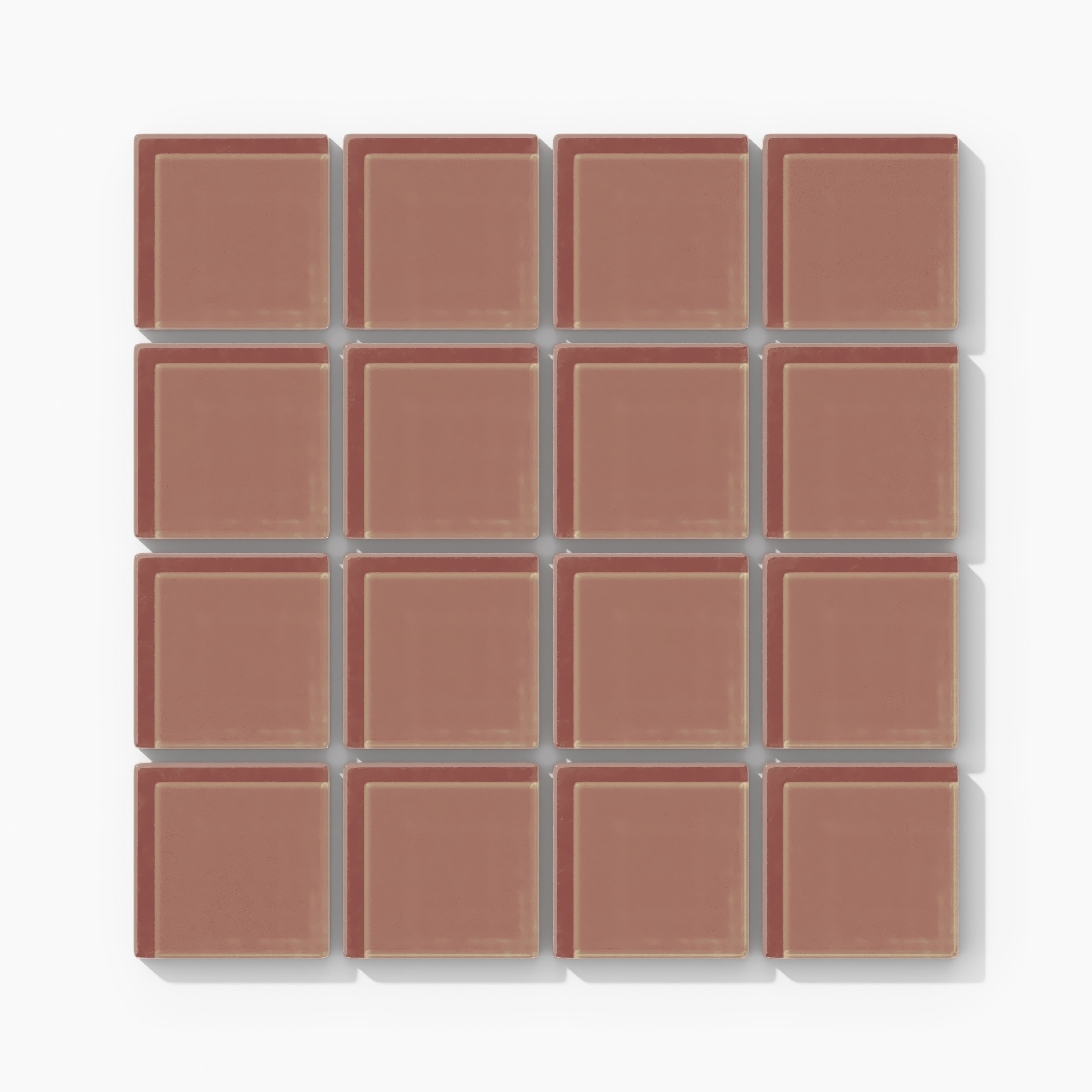 2x2 Straight Set Sheeted Glass Mosaic Tile in Flicker Gloss