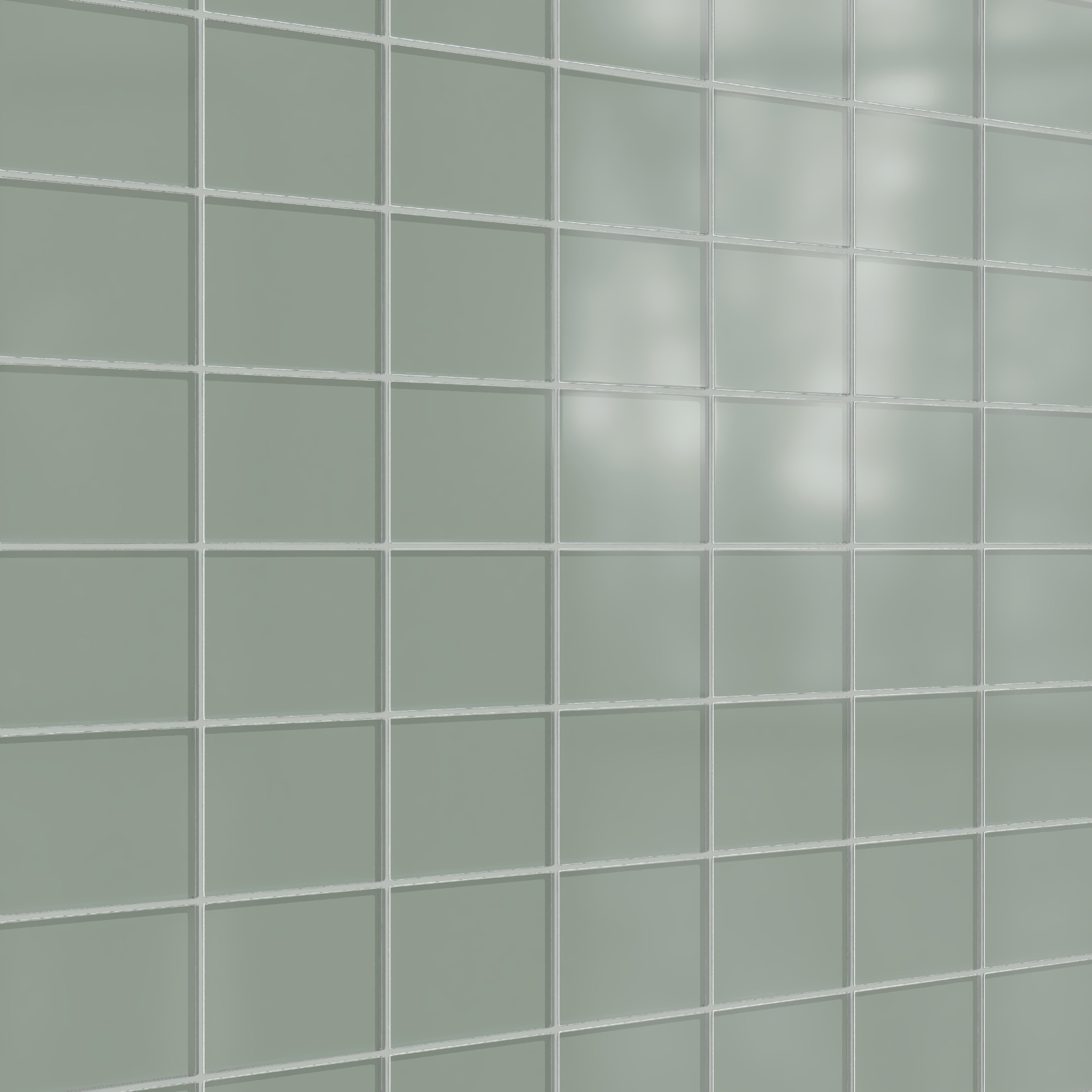 4x6 Glass Tile in Hummingbird Matte