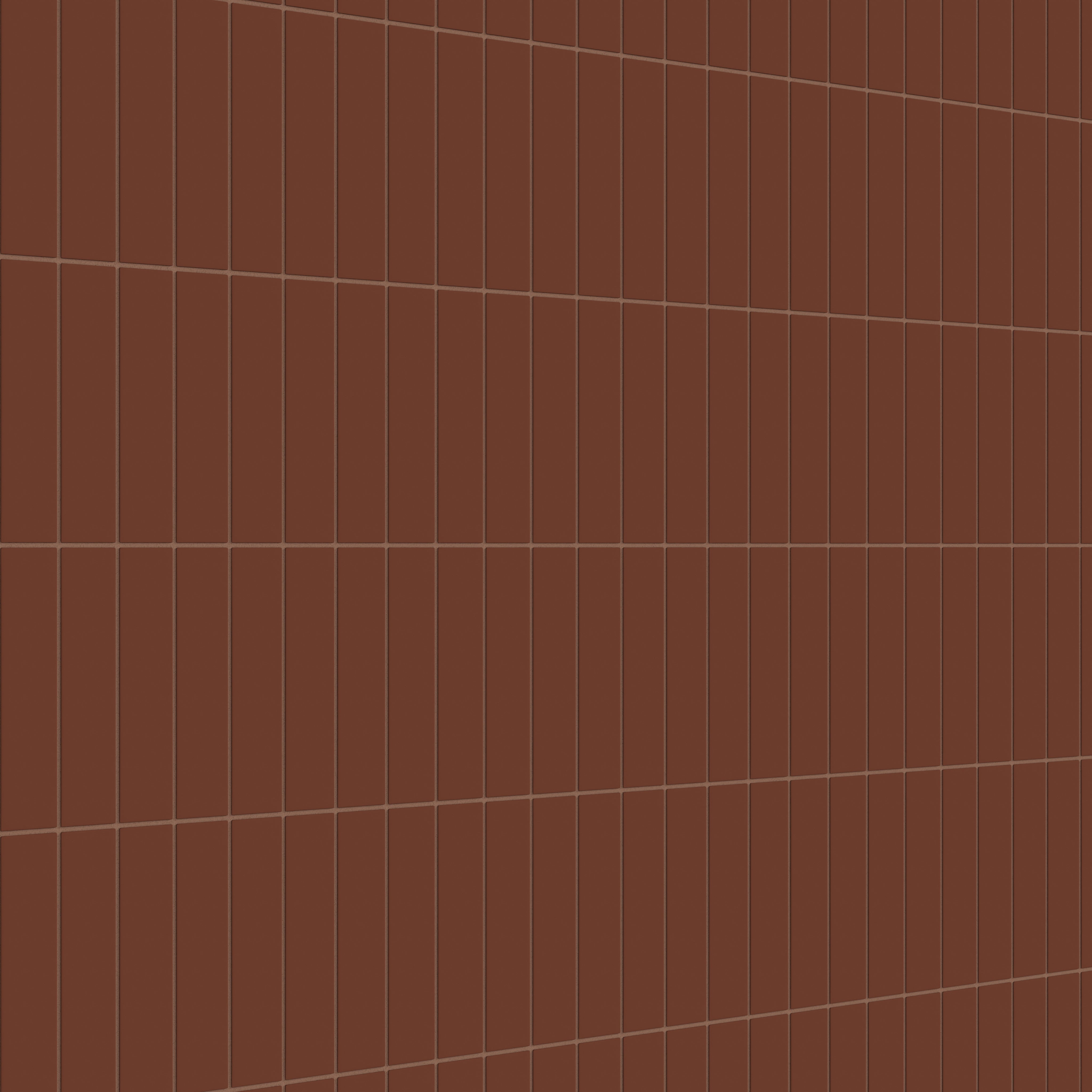 2x8 Natural Press Ceramic Tile in Red Iron Oxide Matte