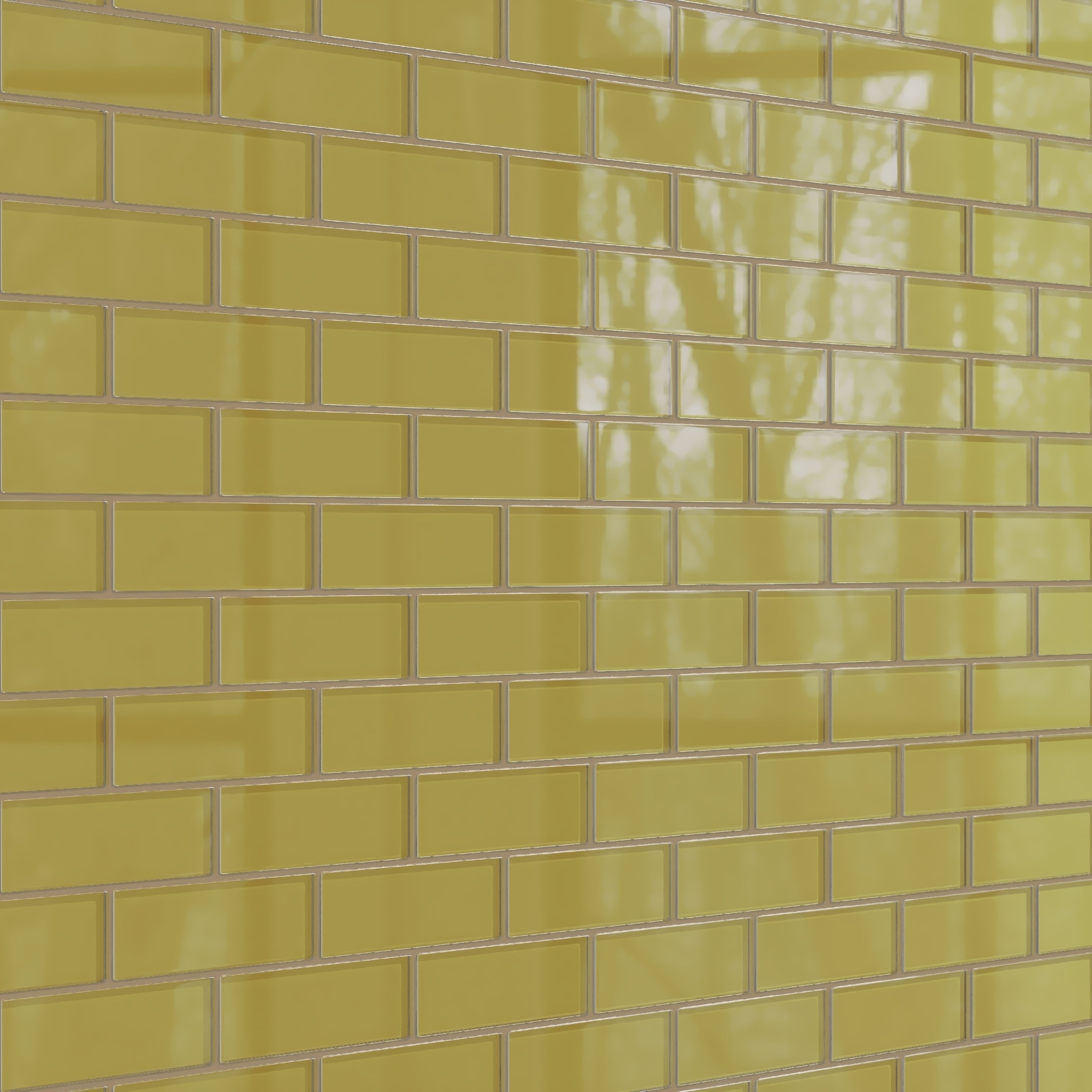 2x6 Glass Tile in Pine Siskin Gloss