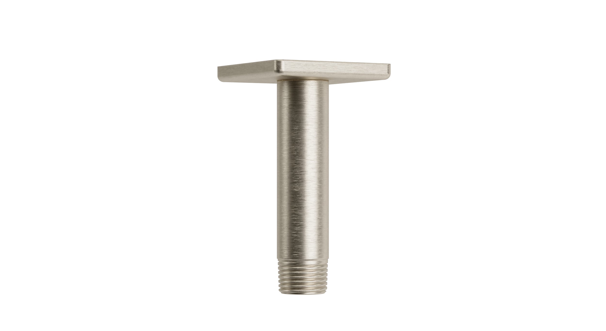 Flatiron 4" Straight Shower Arm with Flange in Satin Nickel