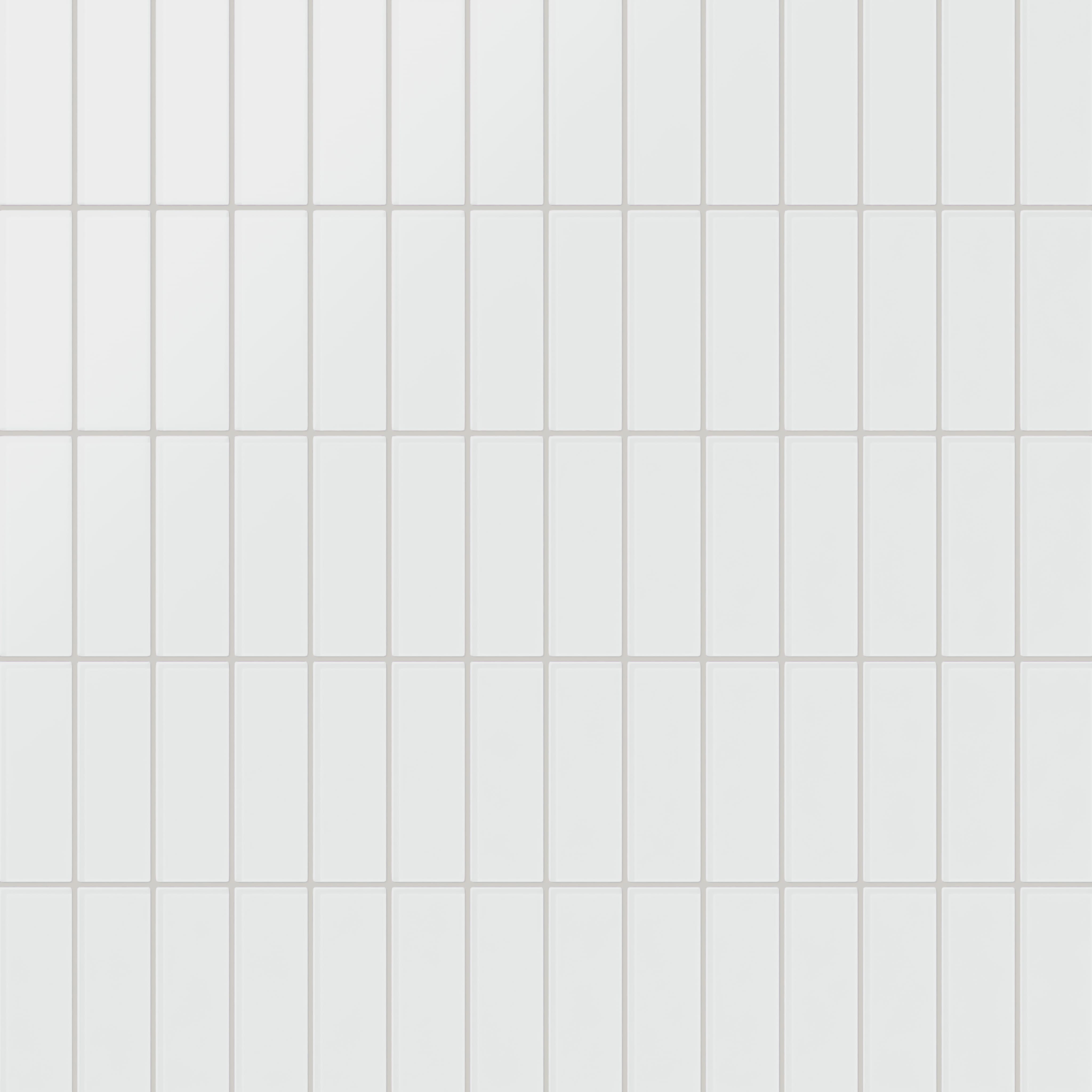 Quick Ship 2x6 Glass Tile in Egret Matte
