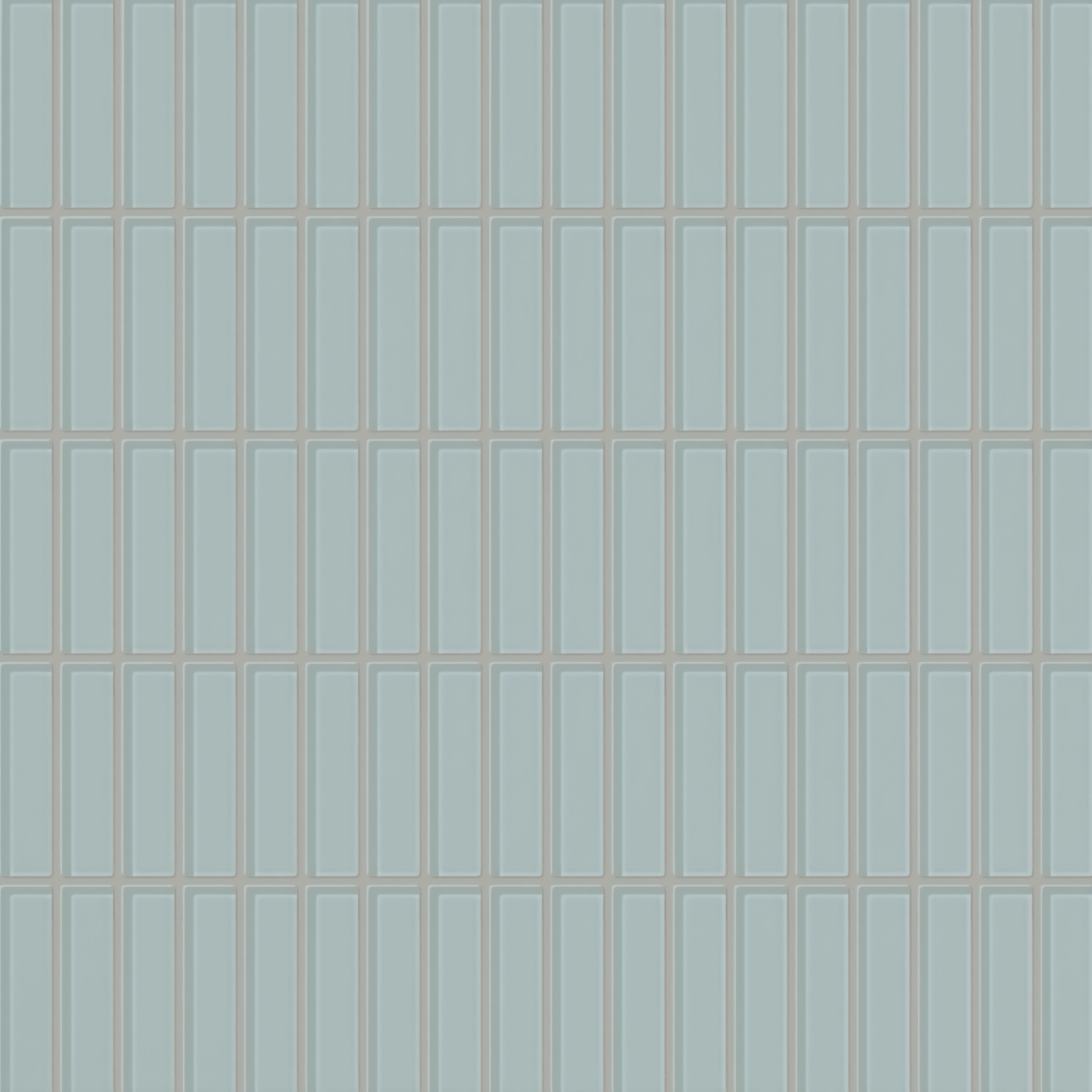 1x4 Straight Set Sheeted Glass Mosaic Tile in Great Blue Heron Gloss