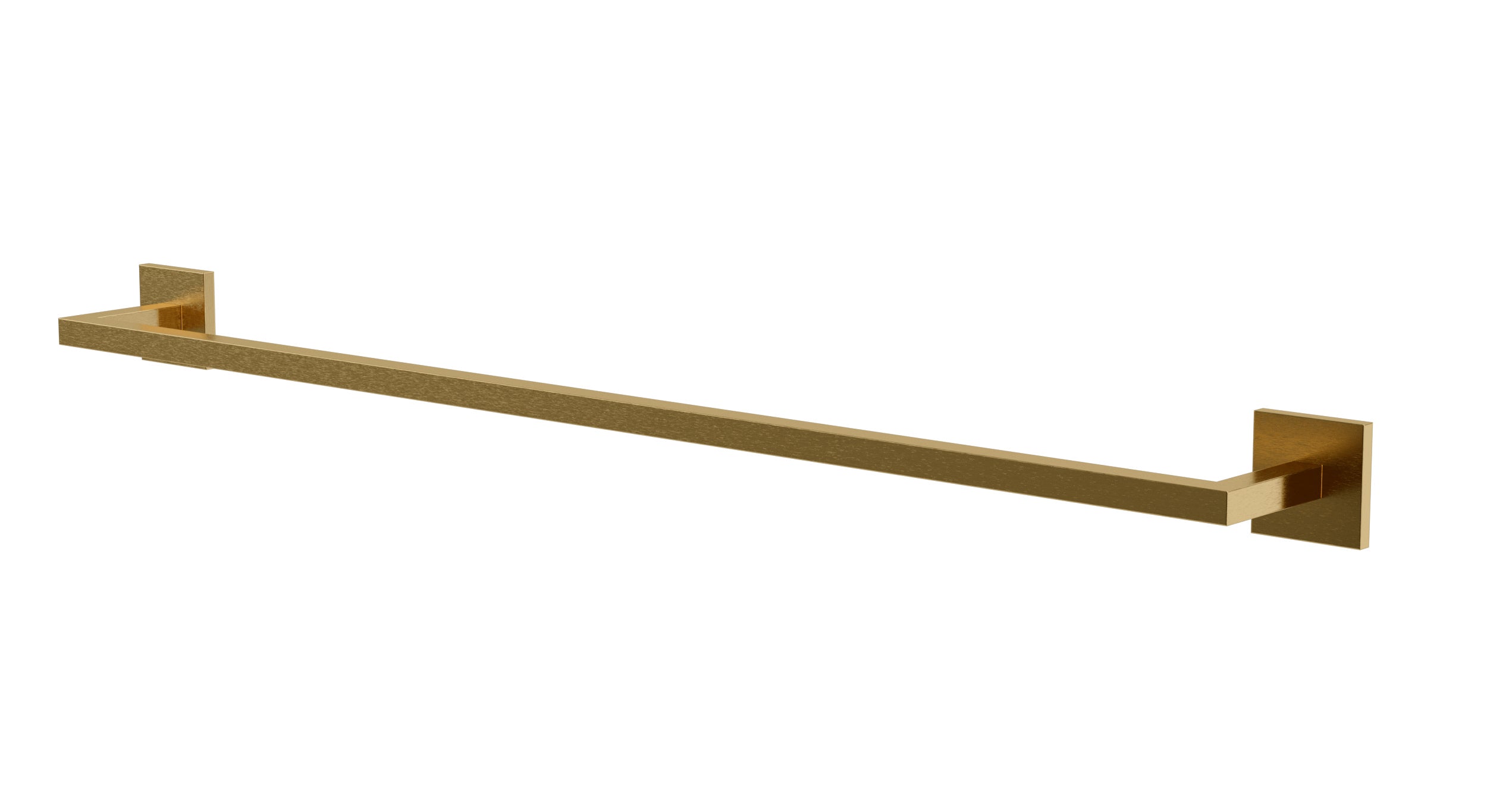 Flatiron Square Towel Bar 30" in Satin Brass