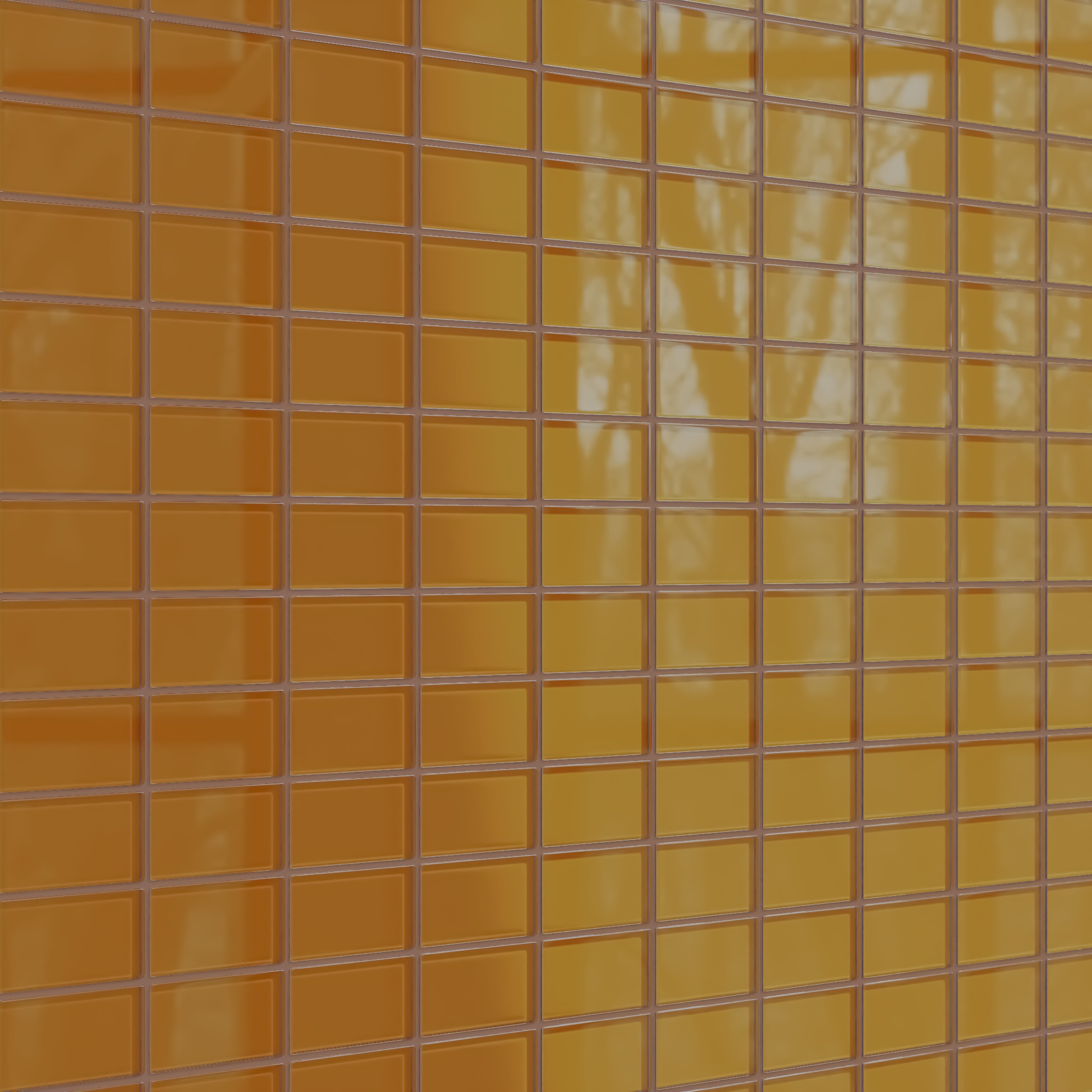 2x4 Straight Set Sheeted Glass Mosaic Tile in Falcon Gloss