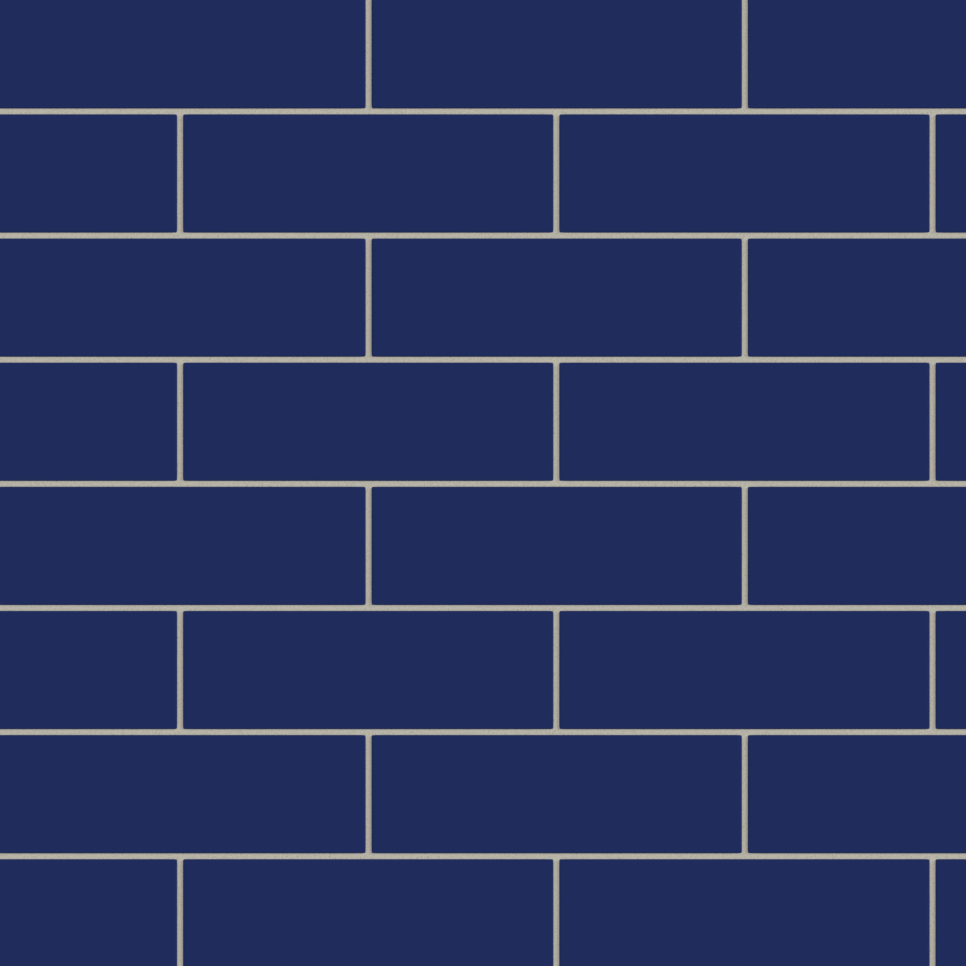 3x9 Natural Press Ceramic Tile in Ultramarine Matte