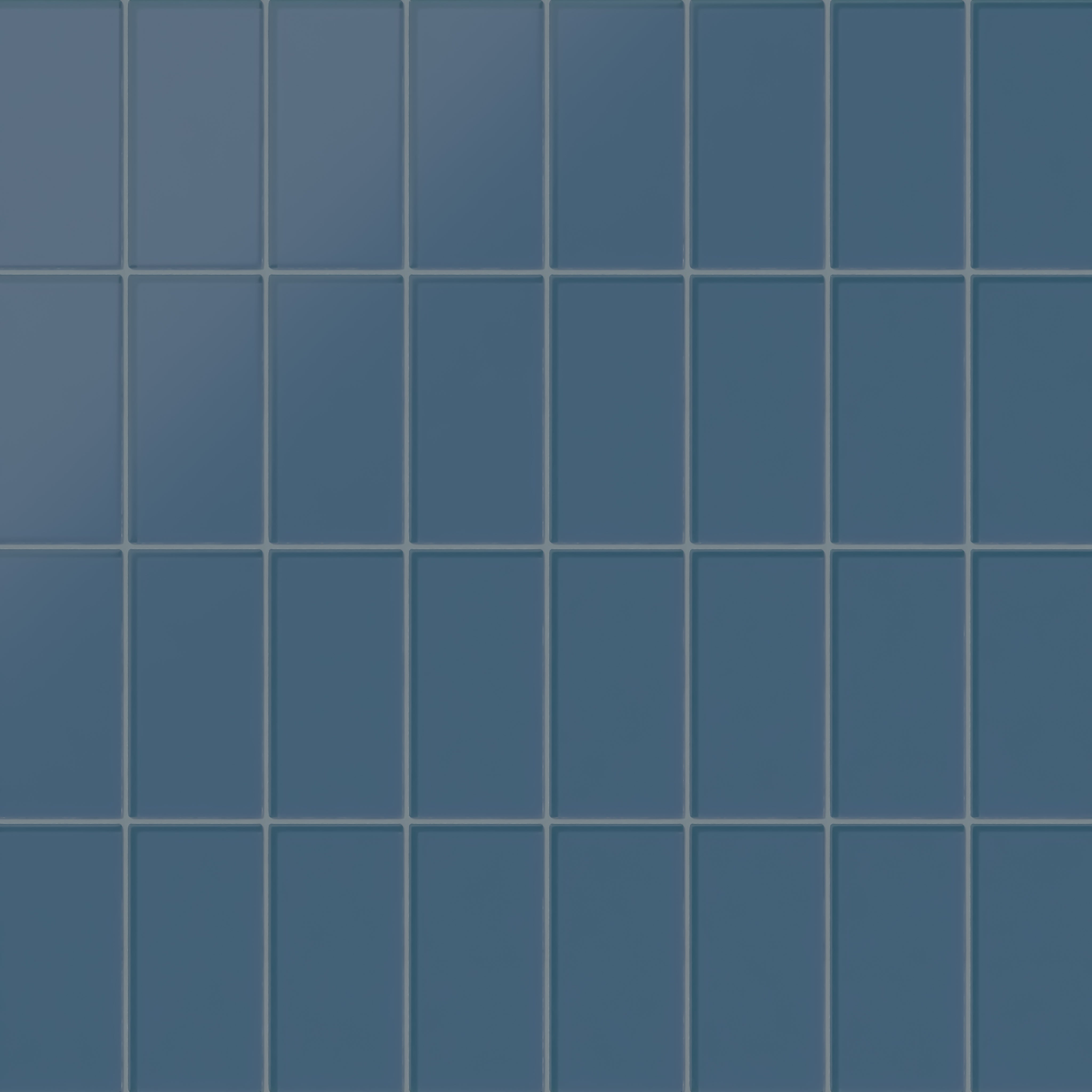 3x6 Glass Tile in Blue Jay Matte