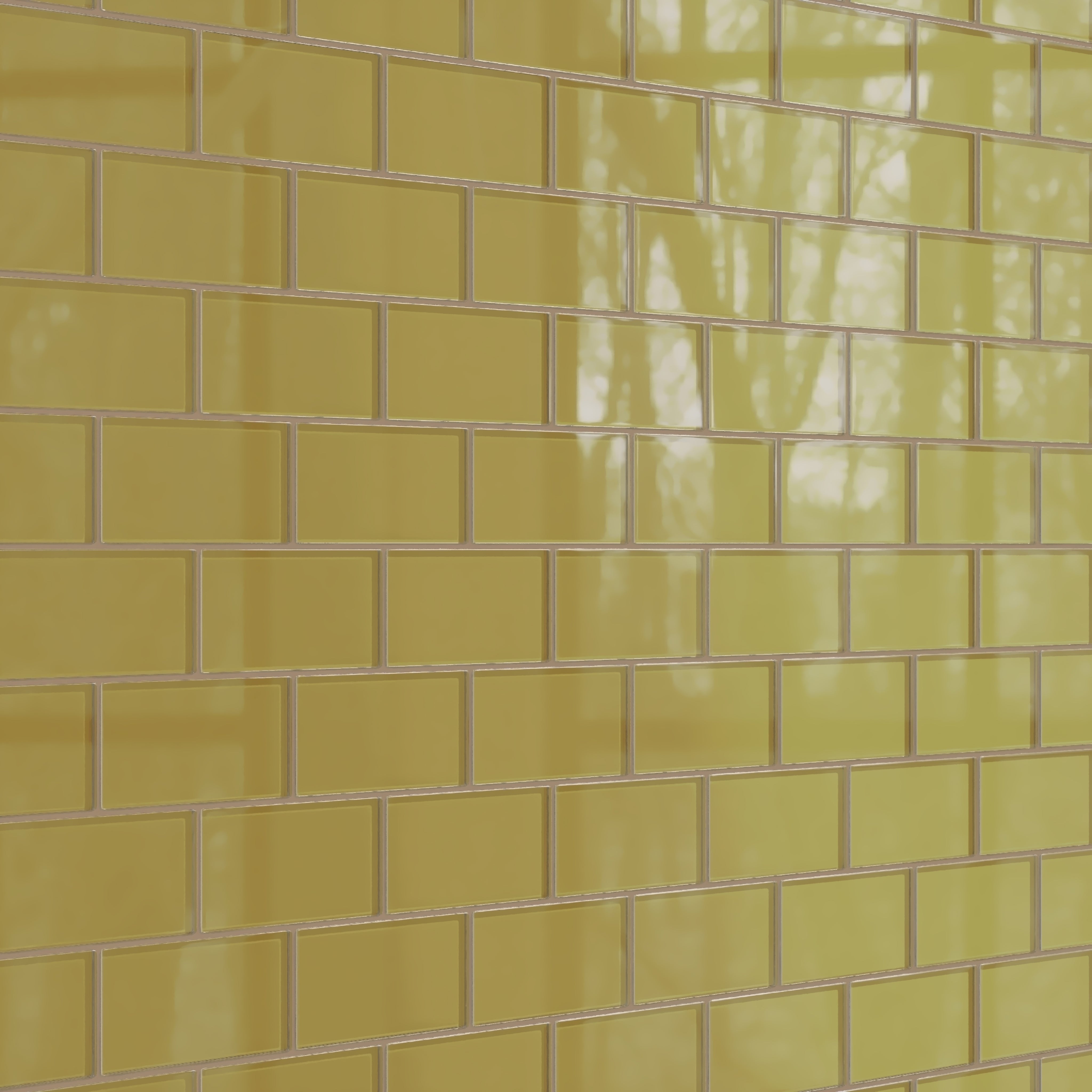 3x6 Glass Tile in Pine Siskin Gloss