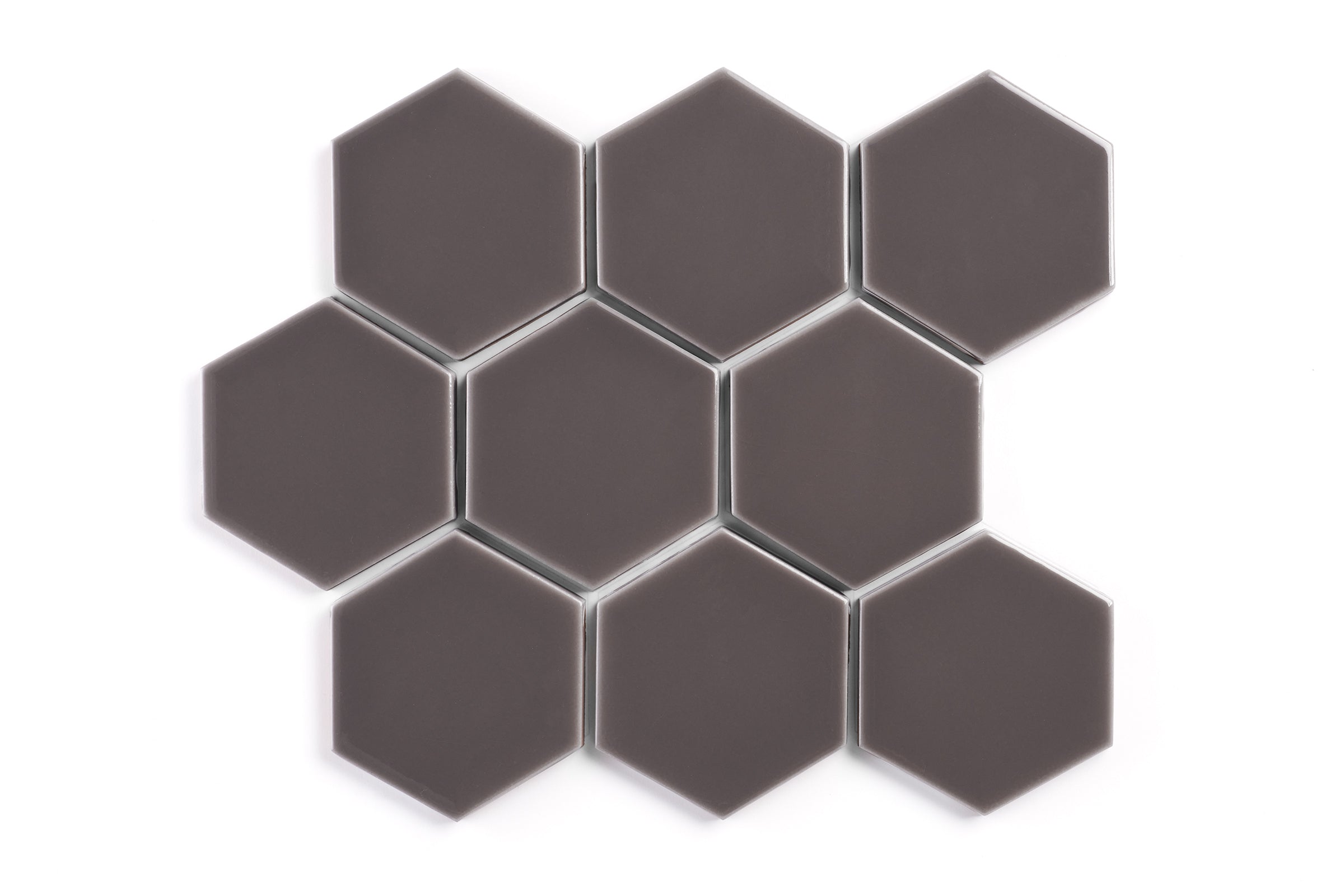 4" Hexagon Original Ceramic Tile in Kalamata Gloss