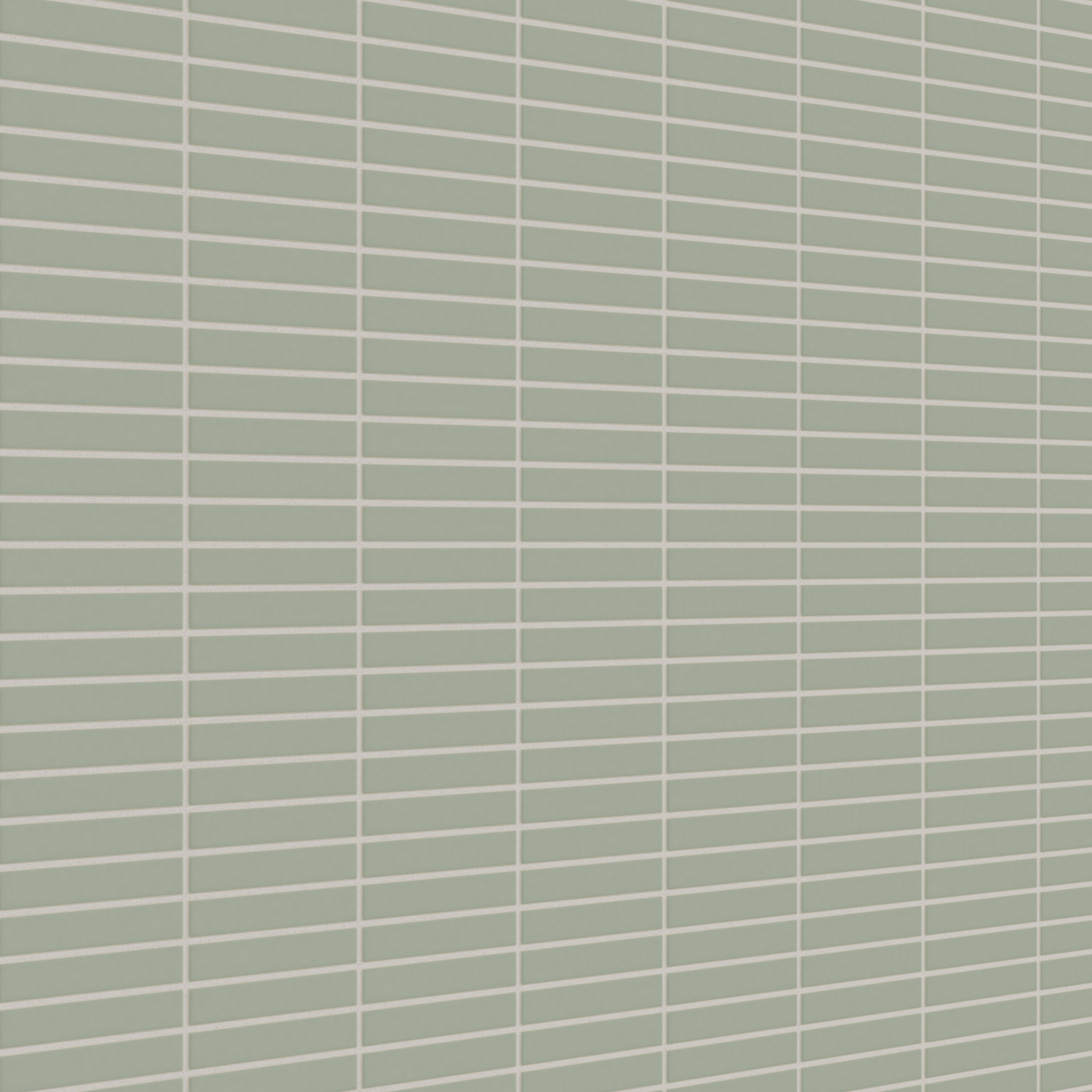 1x6 Straight Set Sheeted Original Ceramic Mosaic Tile in Rosemary Matte