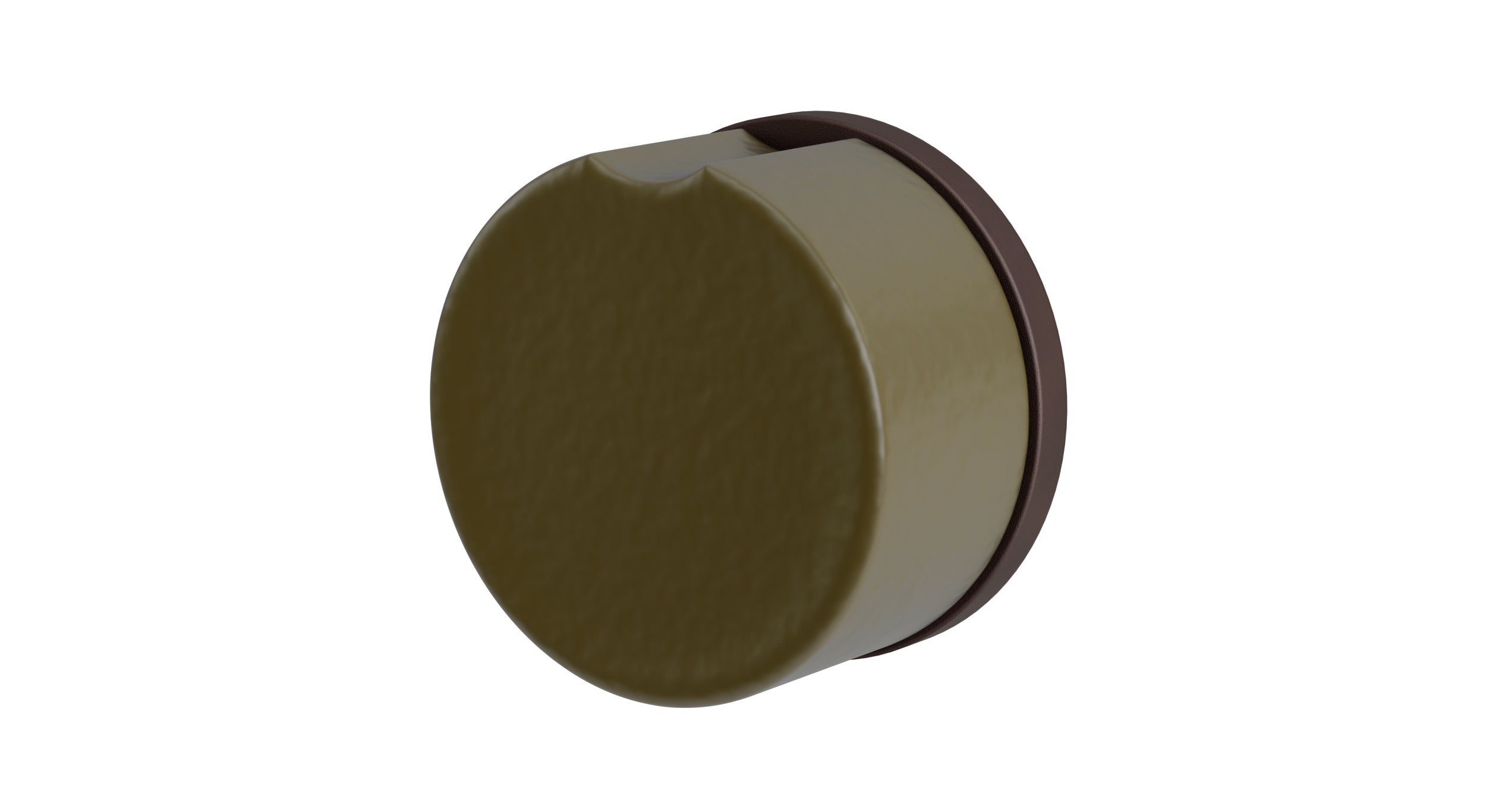 Foundry One Handle Wall Mount Diverter/Volume Control Shower Trim with Groove Ceramic Knob Handle in Architectural Copper