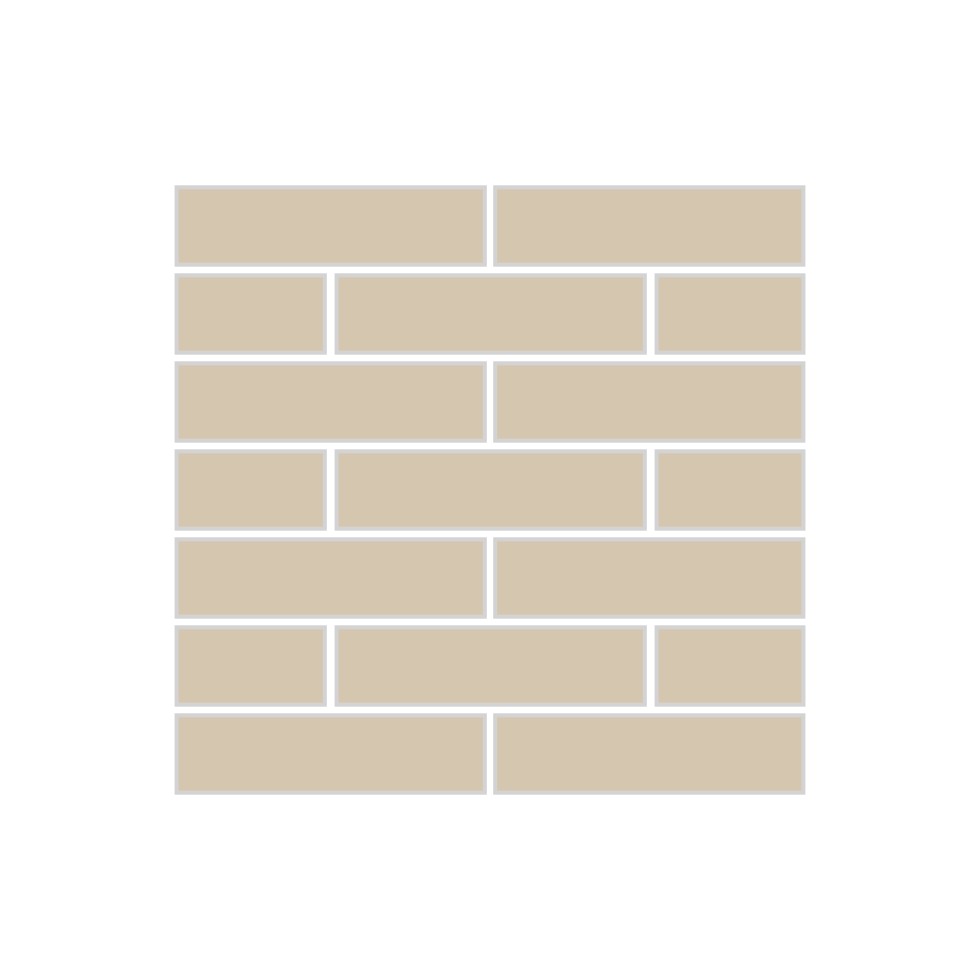 1x4 Half Offset Sheeted Original Ceramic Mosaic Tile in Dolomite Gloss