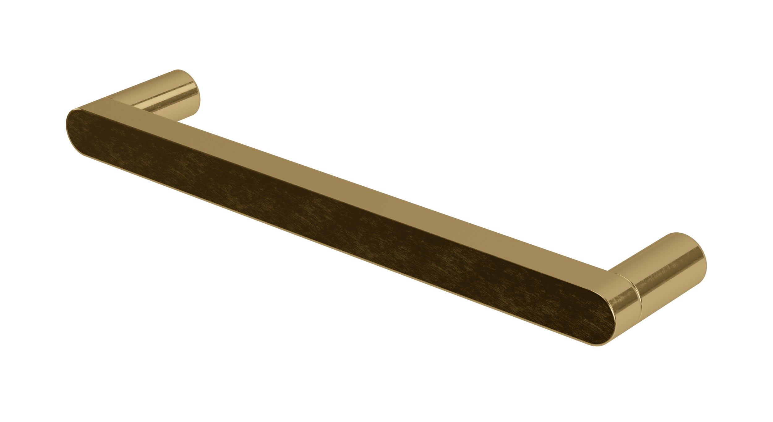 Foundry Cabinet Pull 6" in Uncoated Polished Brass