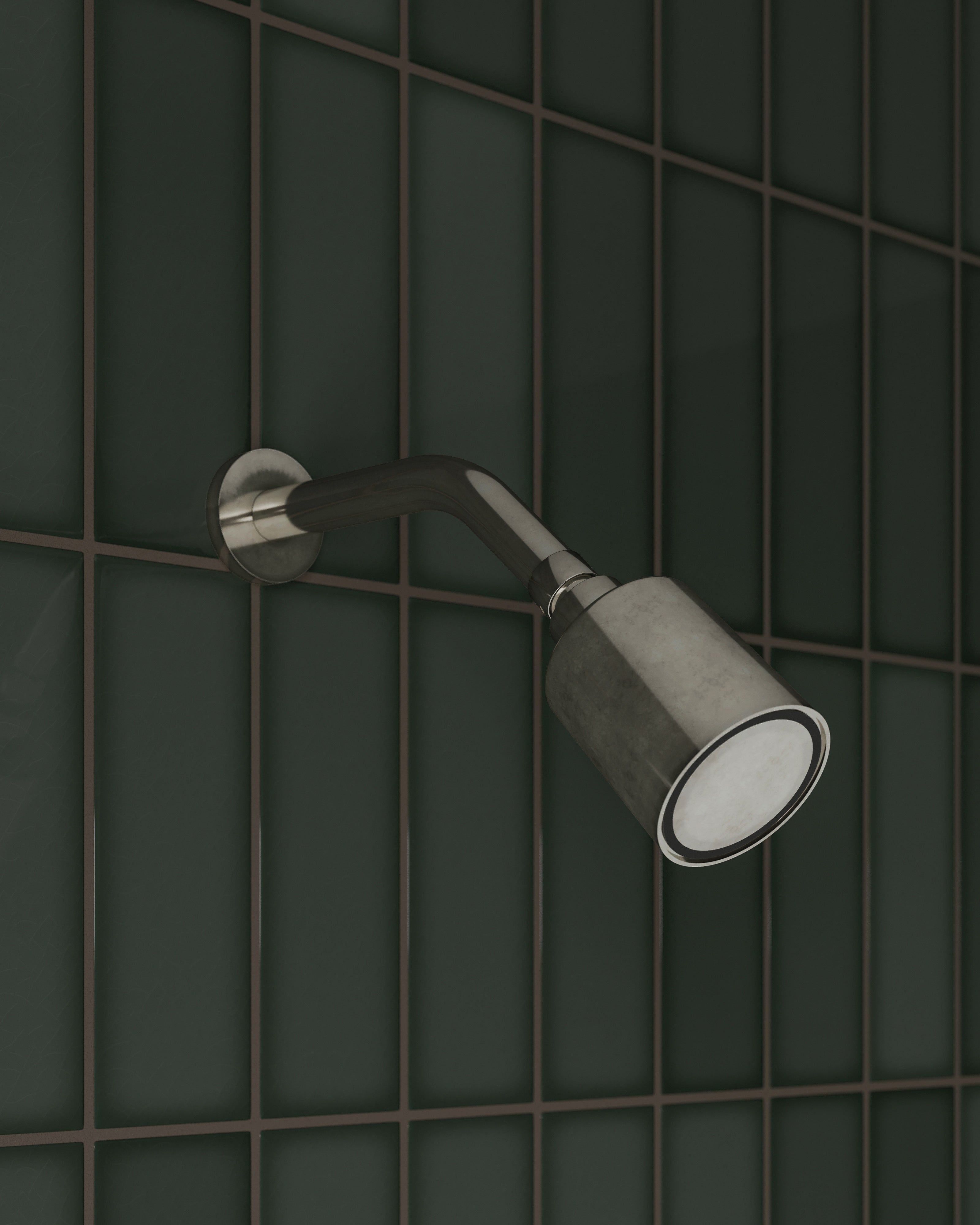 Contour & Foundry Shower Head in French Nickel