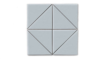 6" Triangle Original Ceramic Tile in Crater Lake Matte
