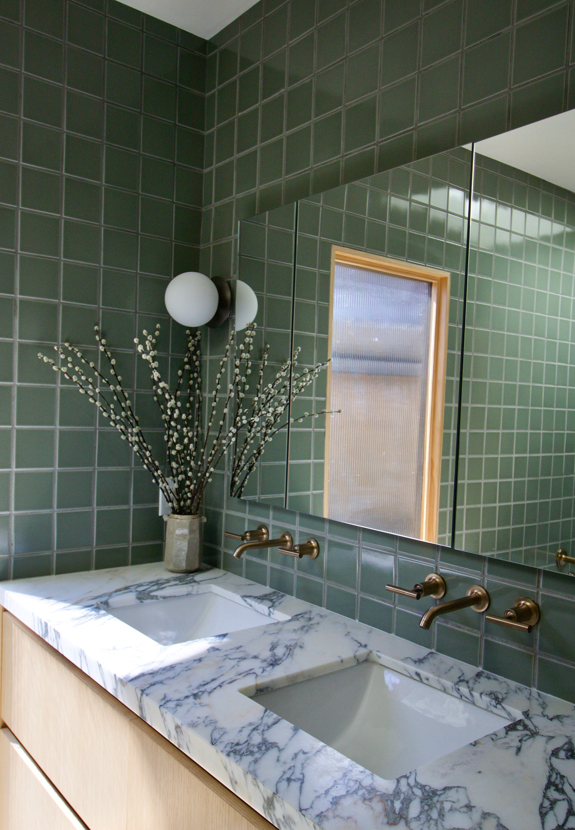 4x4 Original Ceramic Tile in Rosemary Gloss
