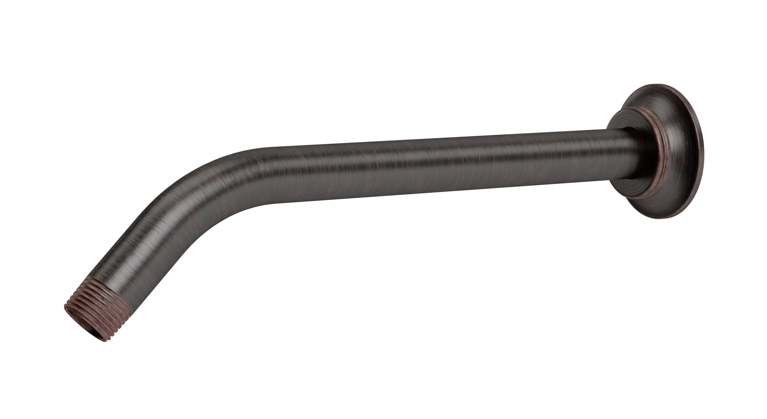 Emerson 45-Degree 12" Shower Arm with Flange in Antique Bronze