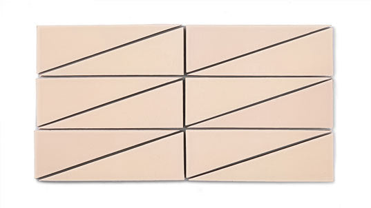 Right Scalene Triangle Original Ceramic Tile in Tumbleweed Matte