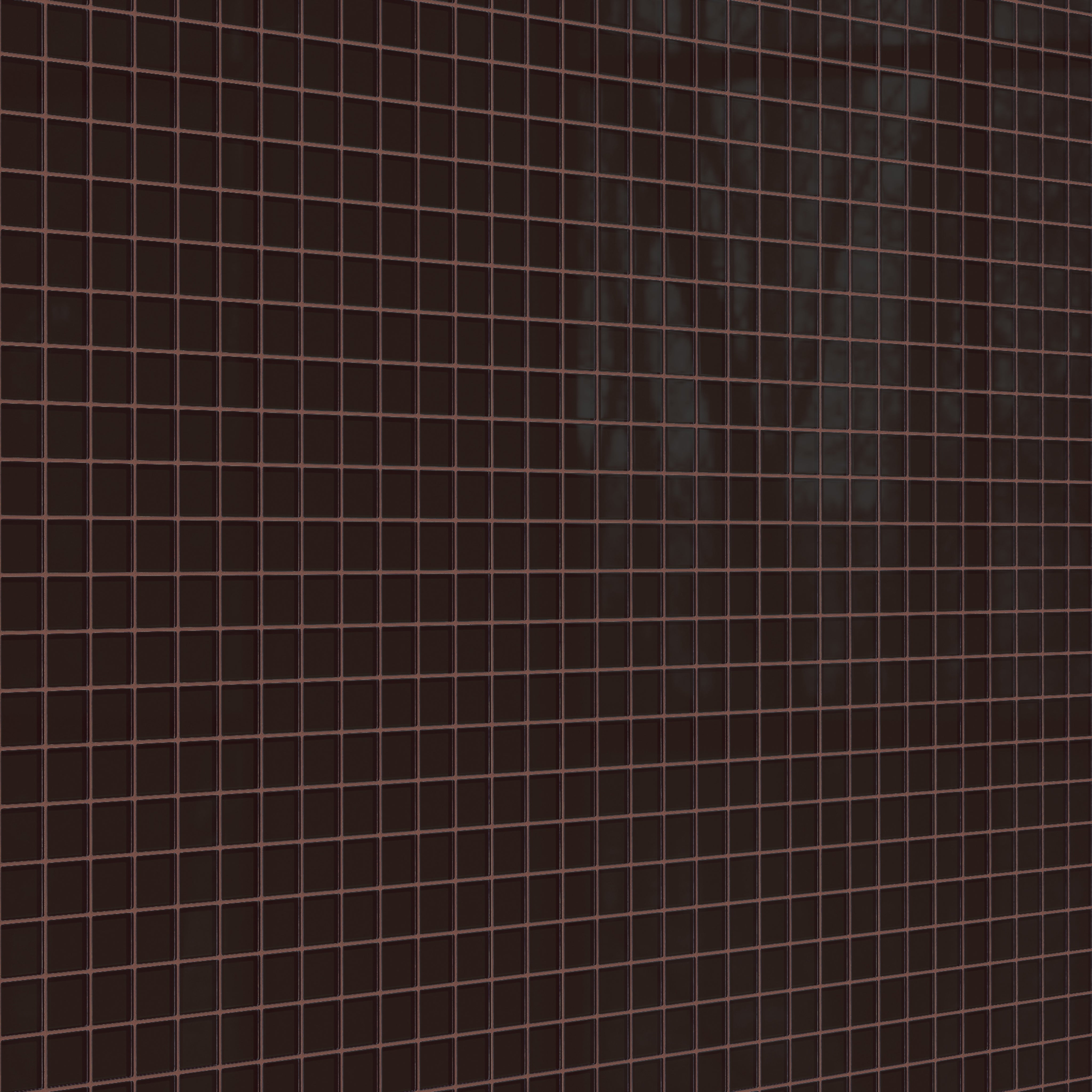 2x2 Straight Set Sheeted Glass Mosaic Tile in Nighthawk Gloss