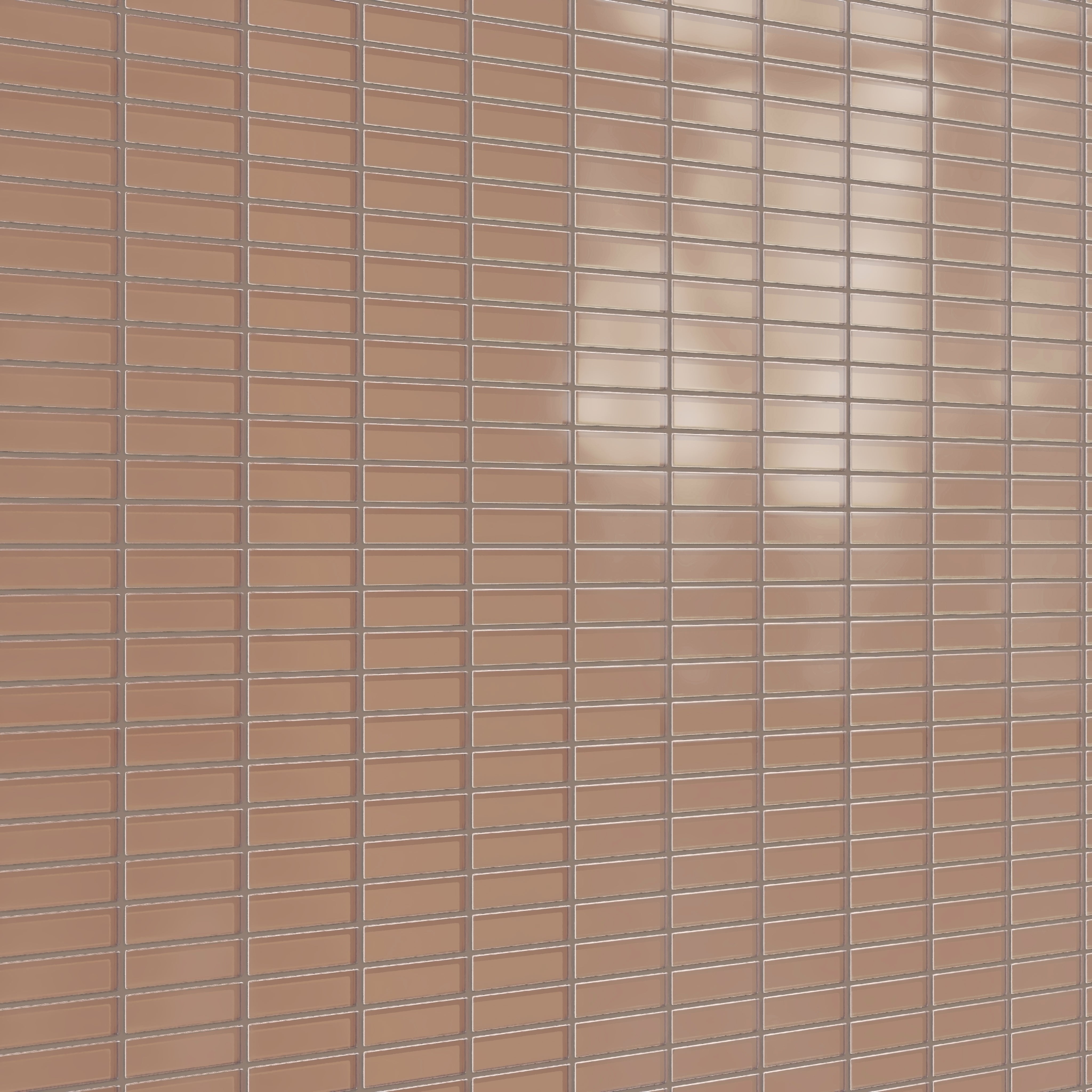 1x4 Straight Set Sheeted Glass Mosaic Tile in Sora Matte