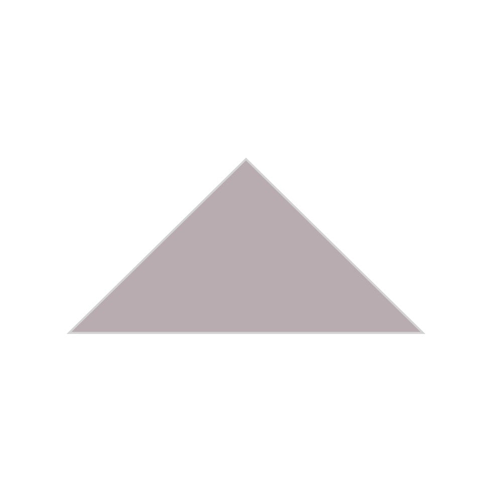 6" Triangle Original Ceramic Tile in Dust Storm Matte
