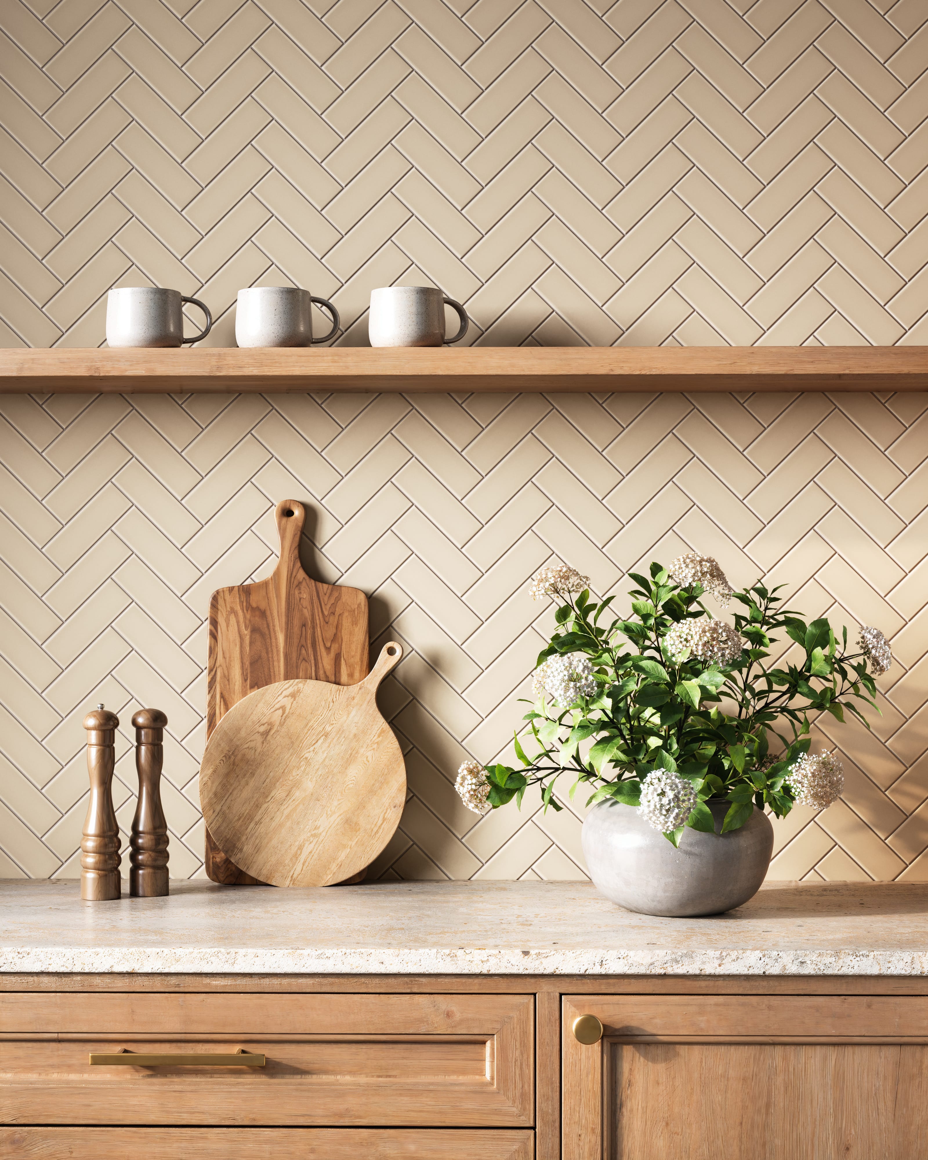 2x6 Original Ceramic Tile in Sweet Pea Matte