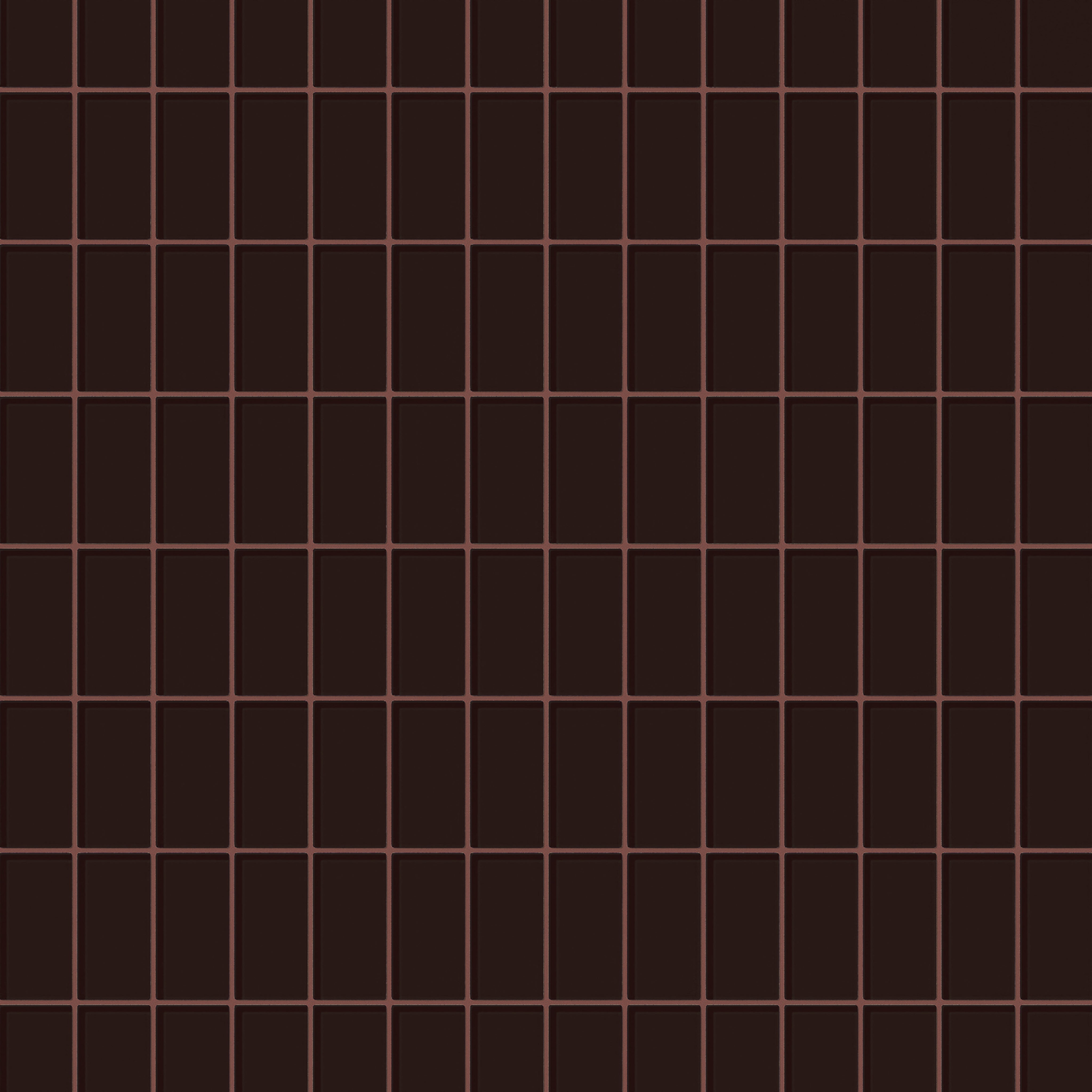 2x4 Straight Set Sheeted Glass Mosaic Tile in Nighthawk Gloss