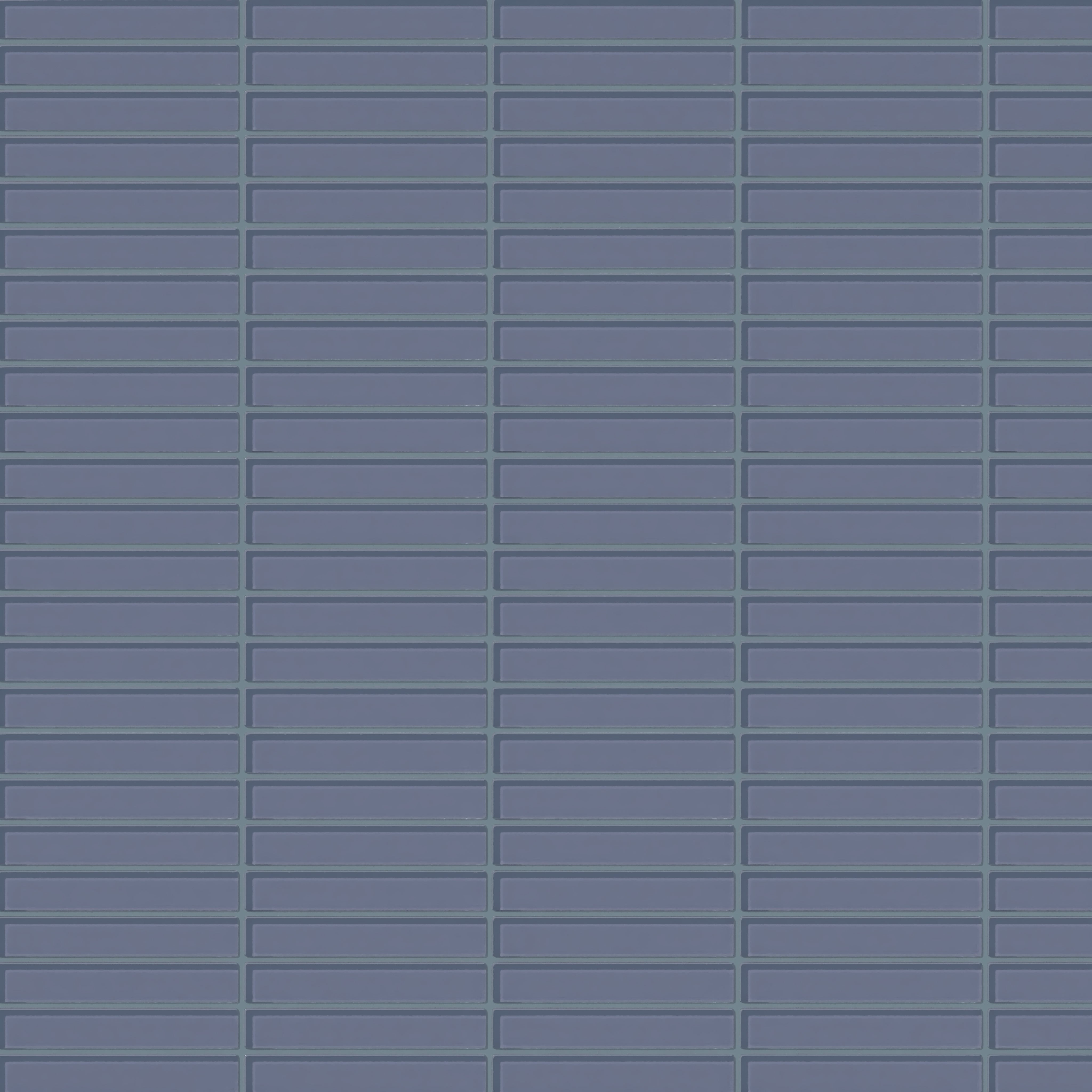 1x6 Straight Set Sheeted Glass Mosaic Tile in Nuthatch Gloss