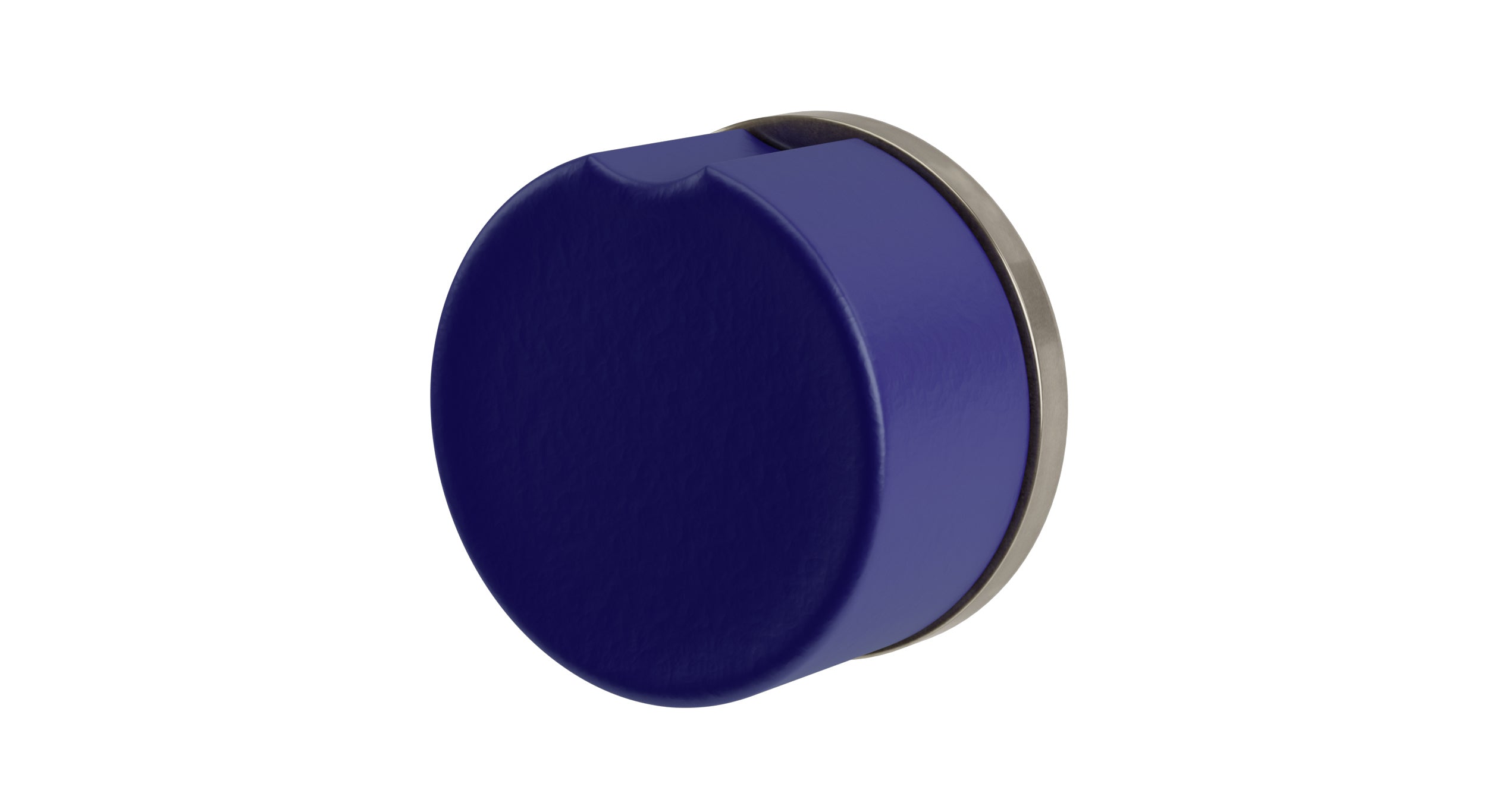 Foundry One Handle Wall Mount Diverter/Volume Control Shower Trim with Groove Ceramic Knob Handle in French Nickel