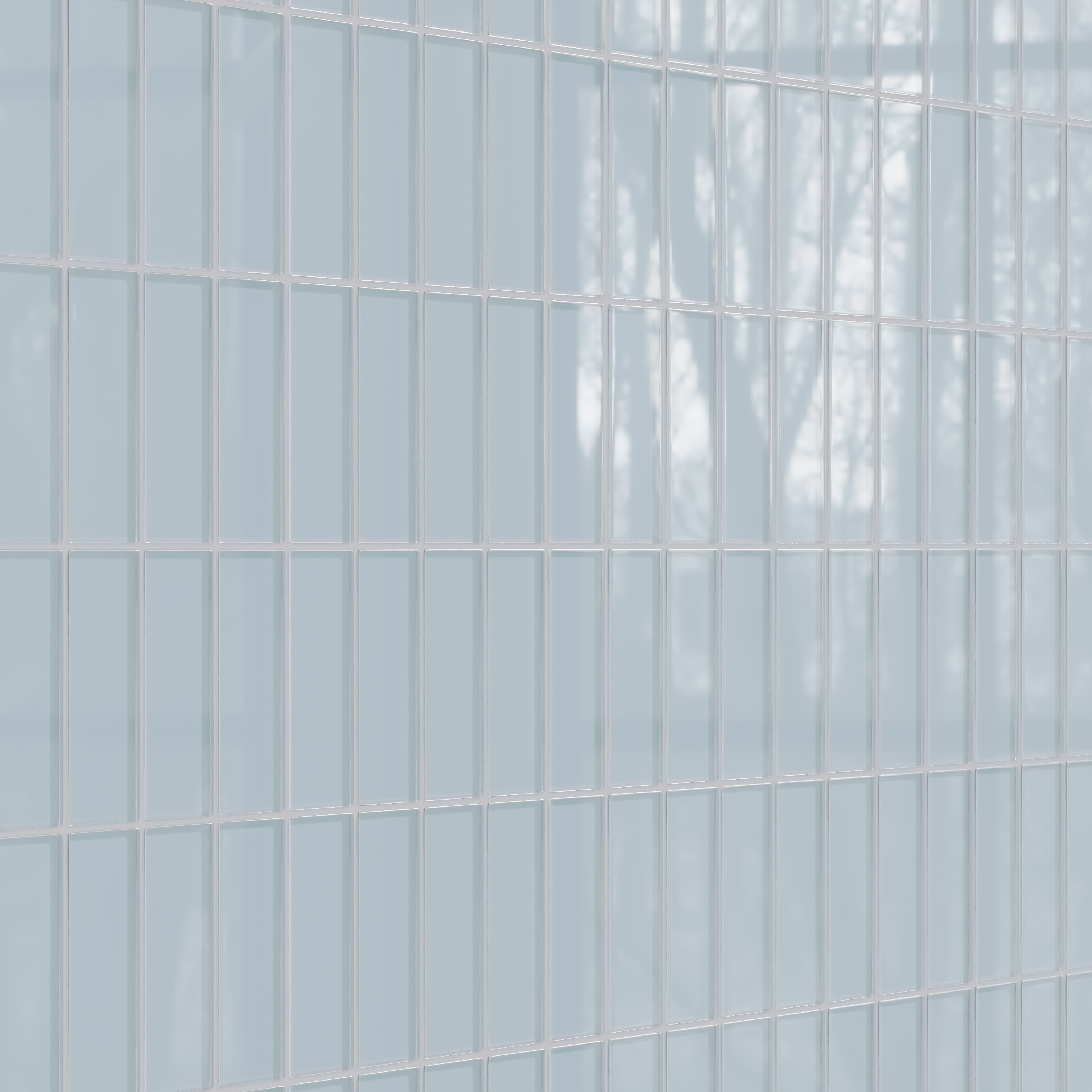2x6 Glass Tile in Partridge Gloss
