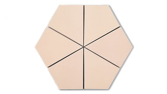 Hexite Original Ceramic Tile in Tumbleweed Matte