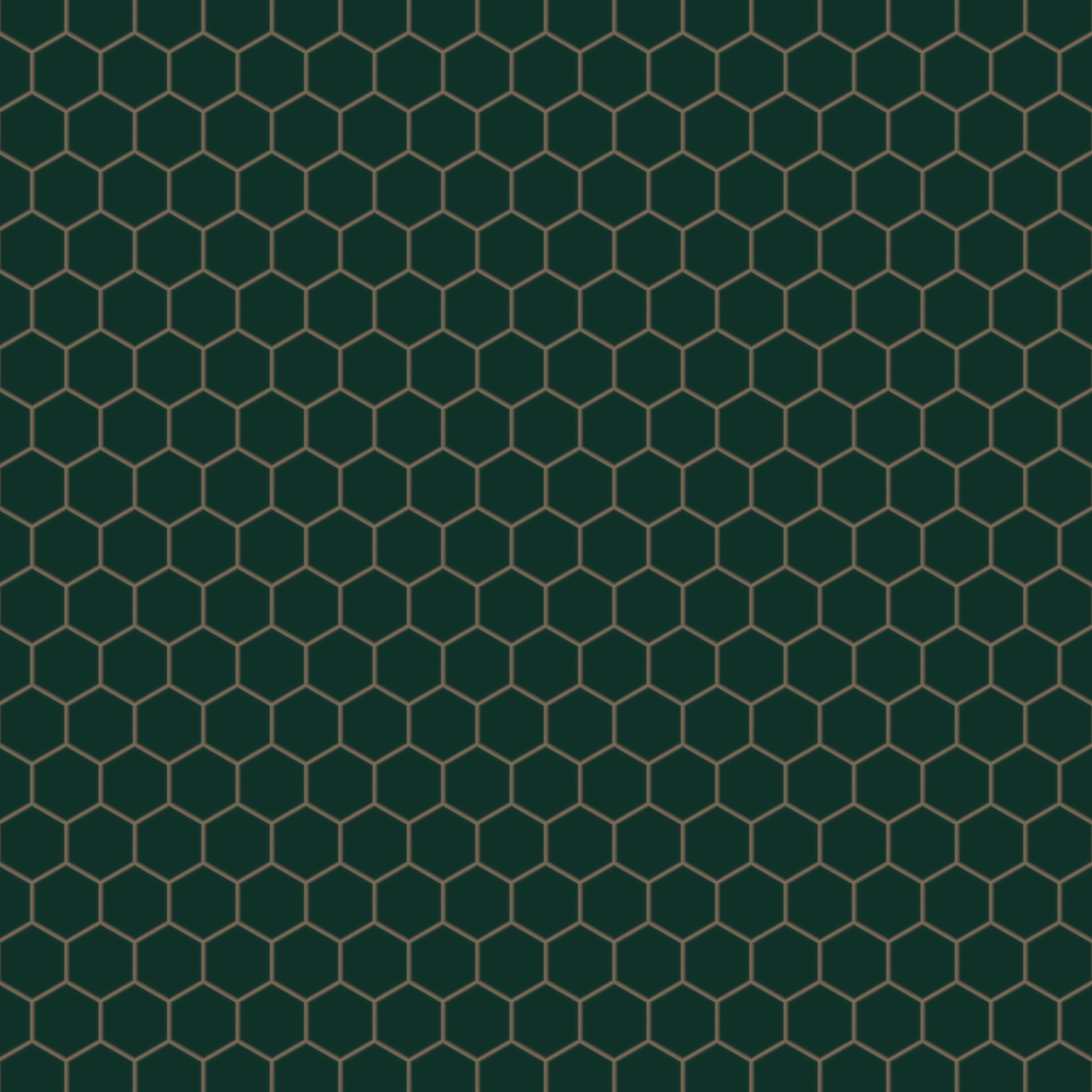 4" Hexagon Original Ceramic Tile in Evergreen Matte