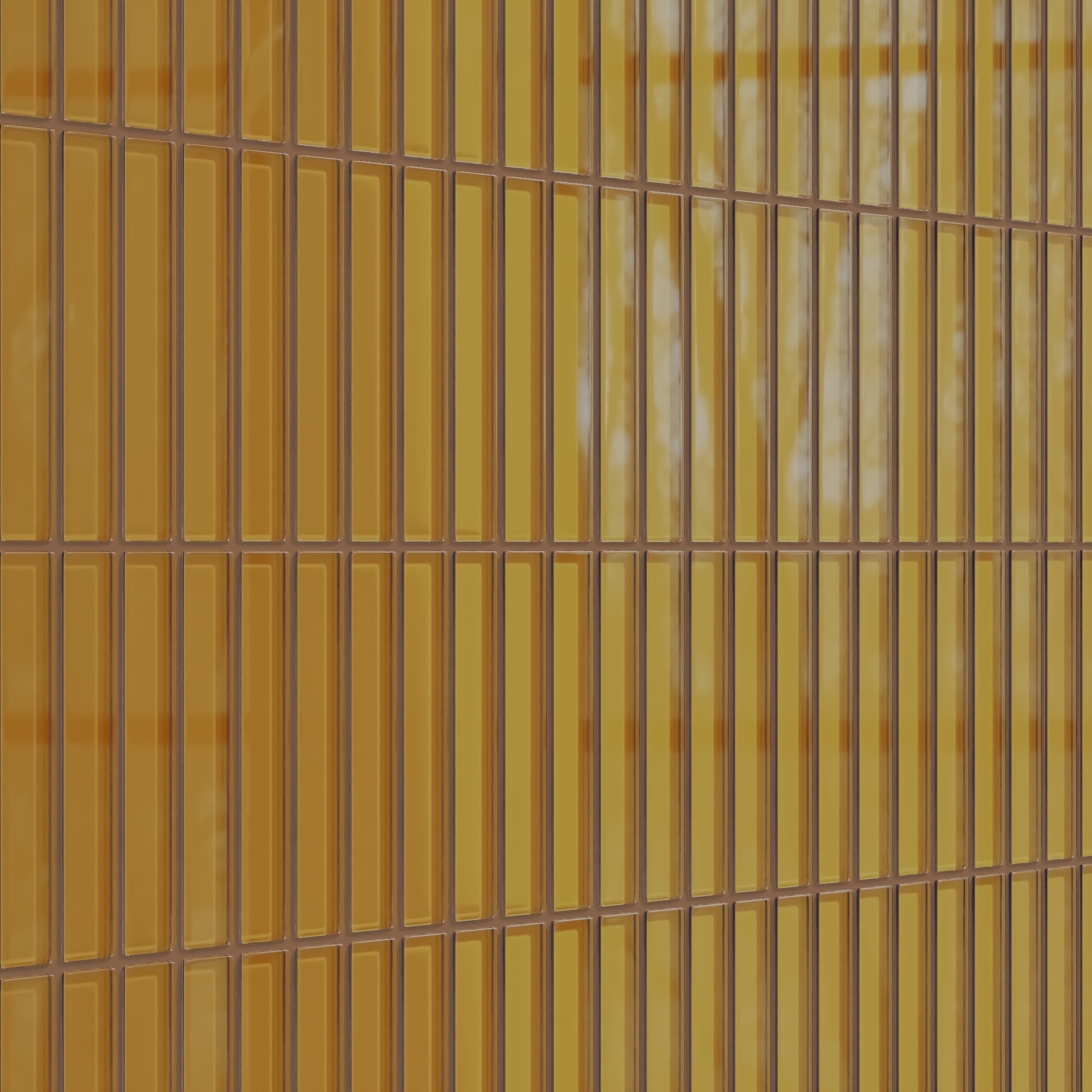 1x6 Straight Set Sheeted Glass Mosaic Tile in Falcon Gloss