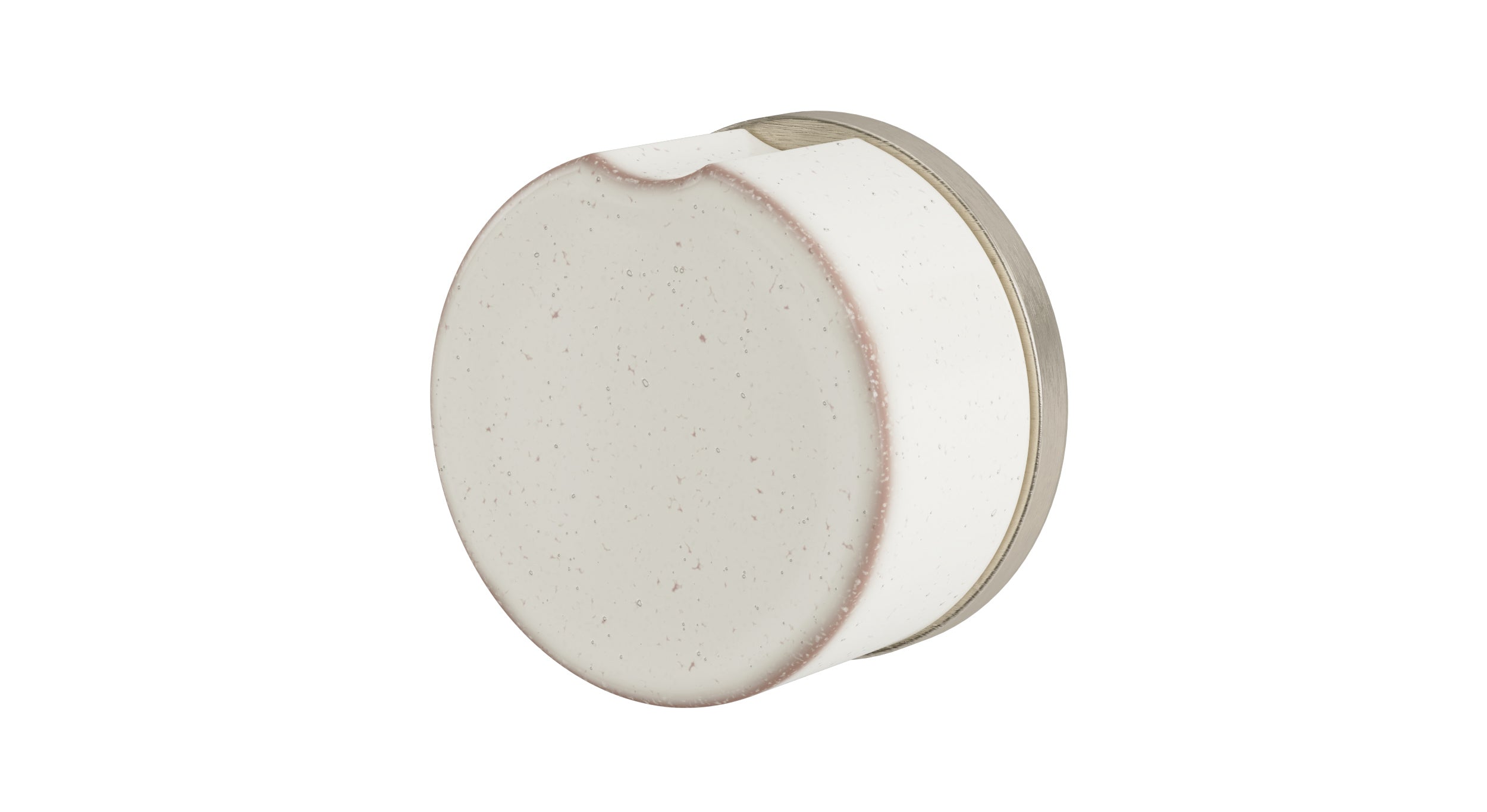 Foundry One Handle Wall Mount Diverter/Volume Control Shower Trim with Groove Ceramic Knob Handle in Satin Nickel
