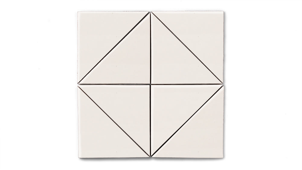 6" Triangle Original Ceramic Tile in Feldspar Gloss