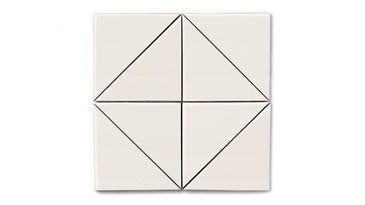 6" Triangle Original Ceramic Tile in Feldspar Gloss