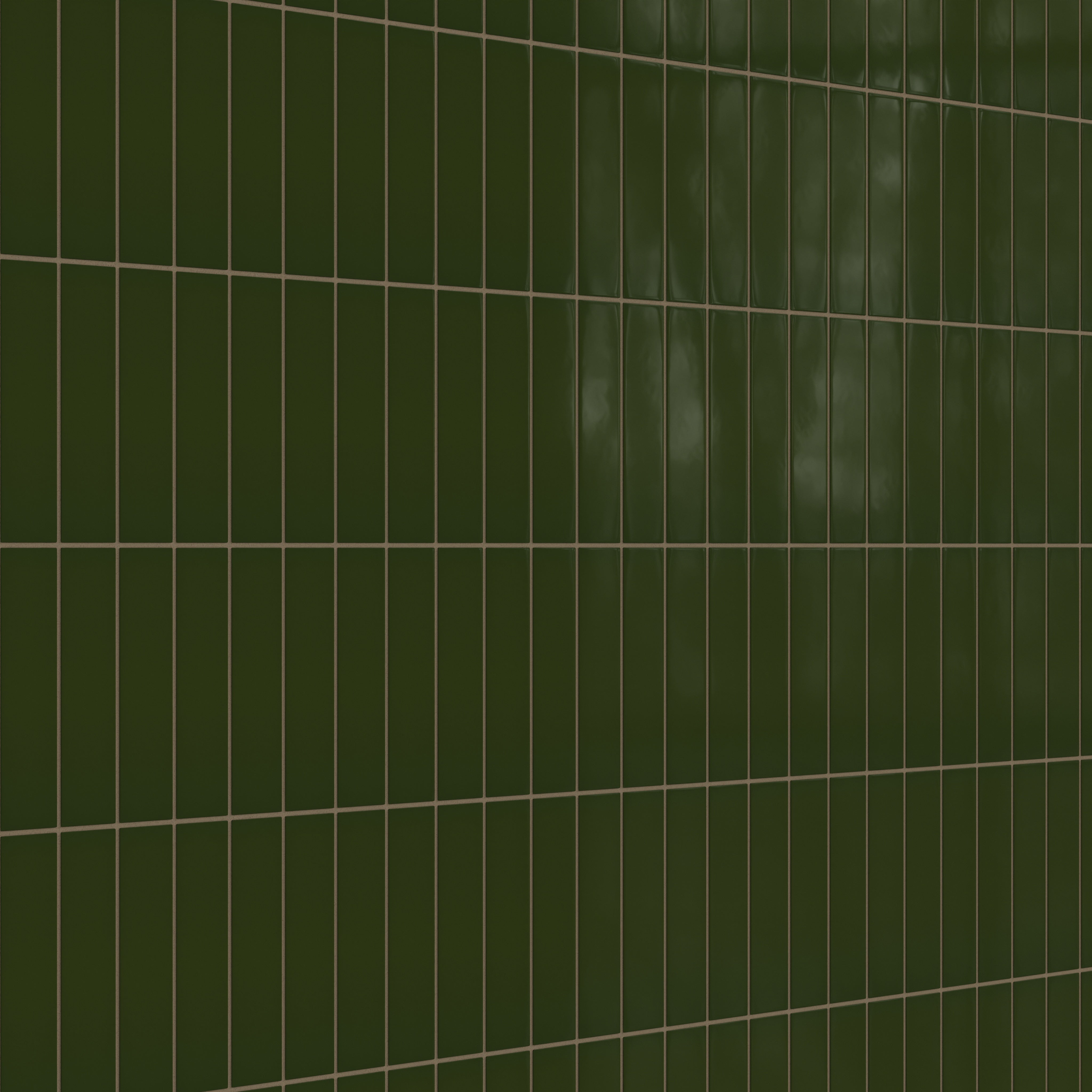 2x8 Natural Press Ceramic Tile in Green Apatite Gloss