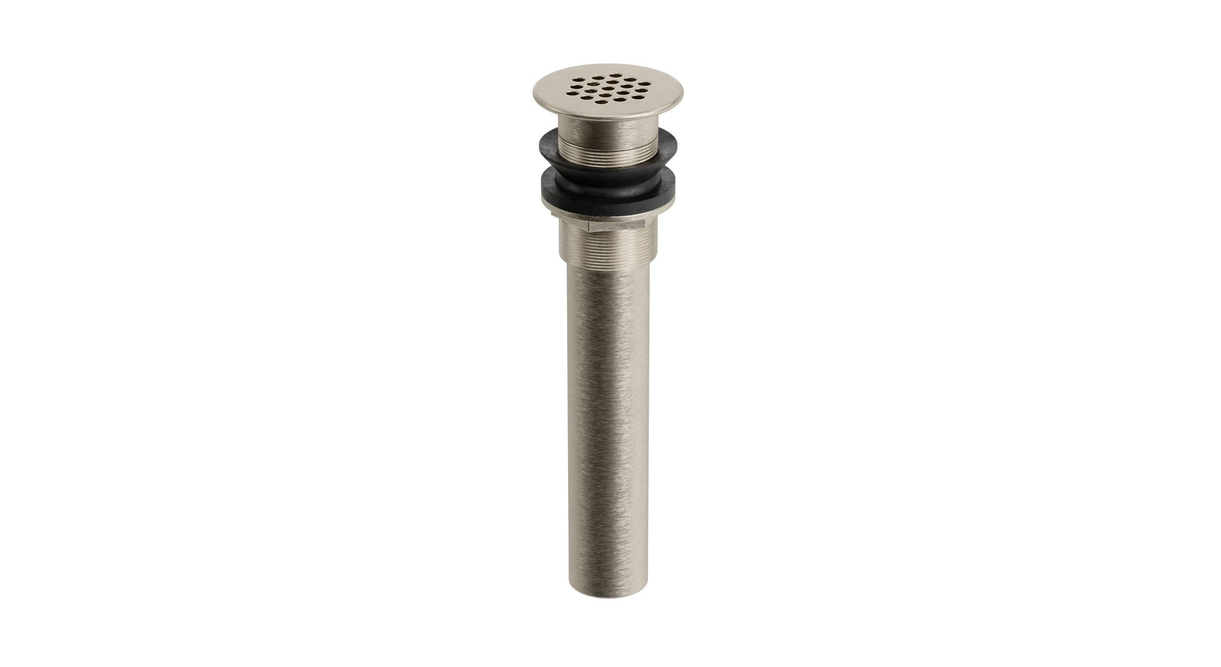 Lavatory Faucet Grid Drain - Less Overflow in Satin Nickel