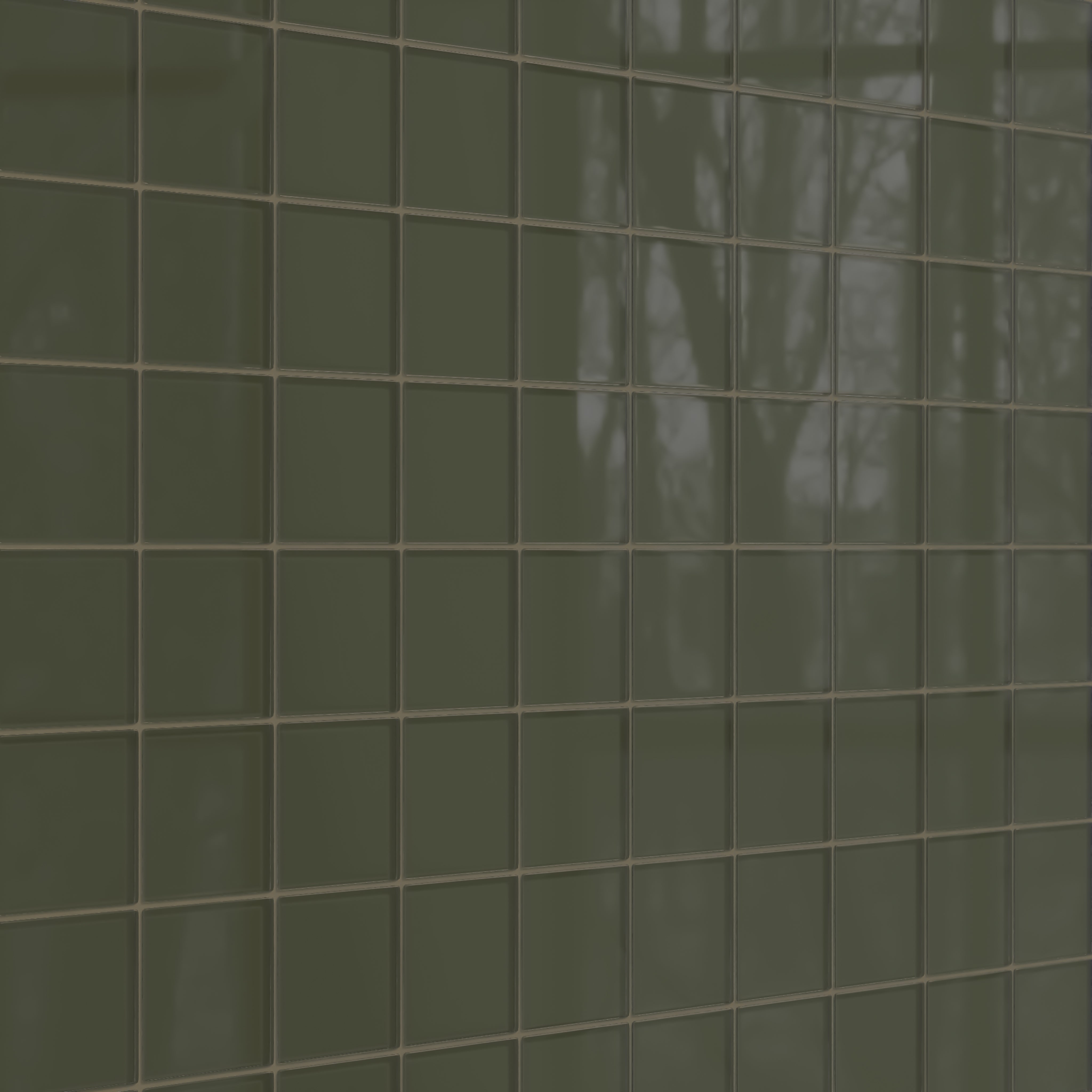 4x4 Glass Tile in Roadrunner Gloss