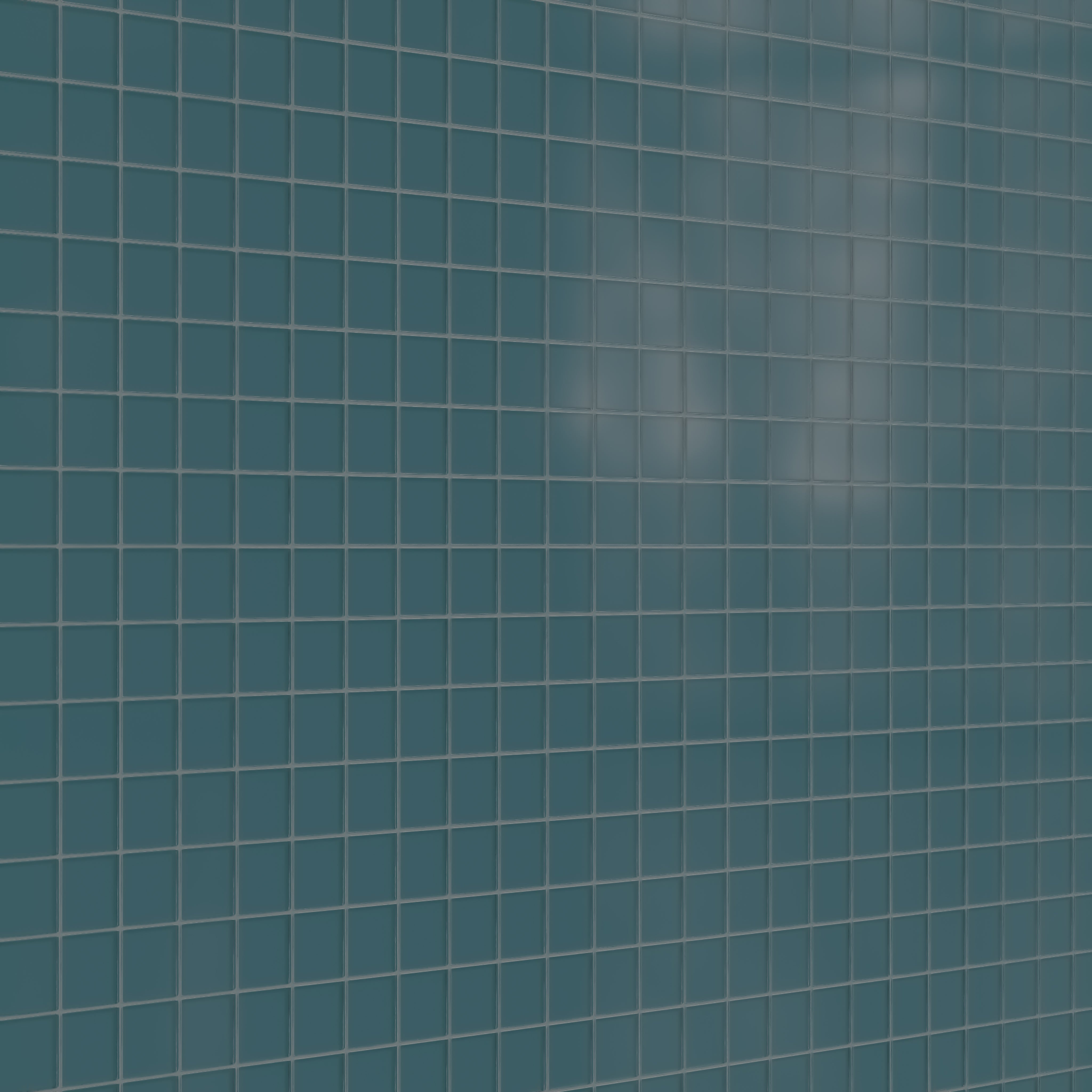 3x3 Straight Set Sheeted Glass Mosaic Tile in Magpie Matte