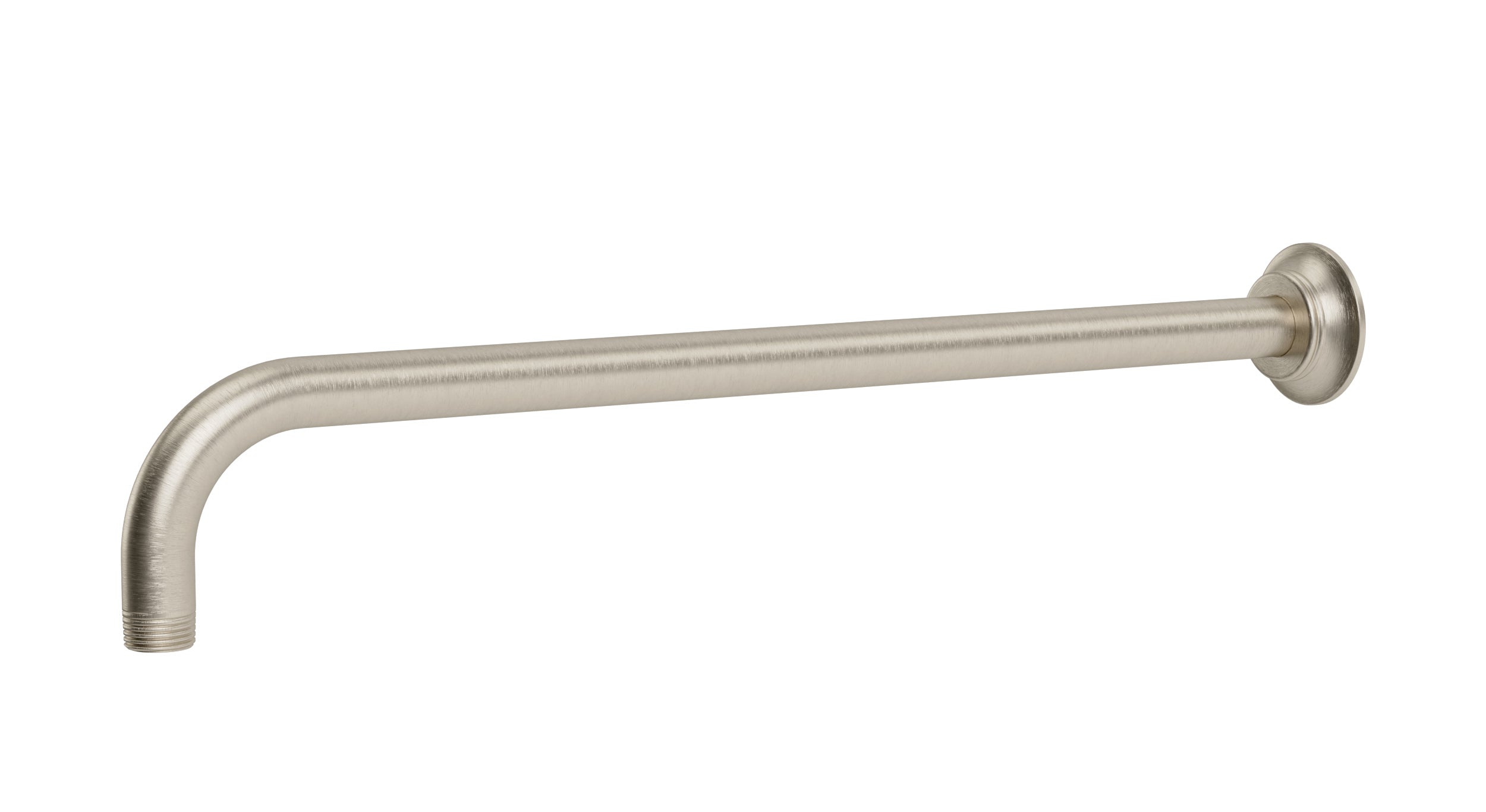 Emerson 90-Degree 16" Shower Arm with Flange in Satin Nickel