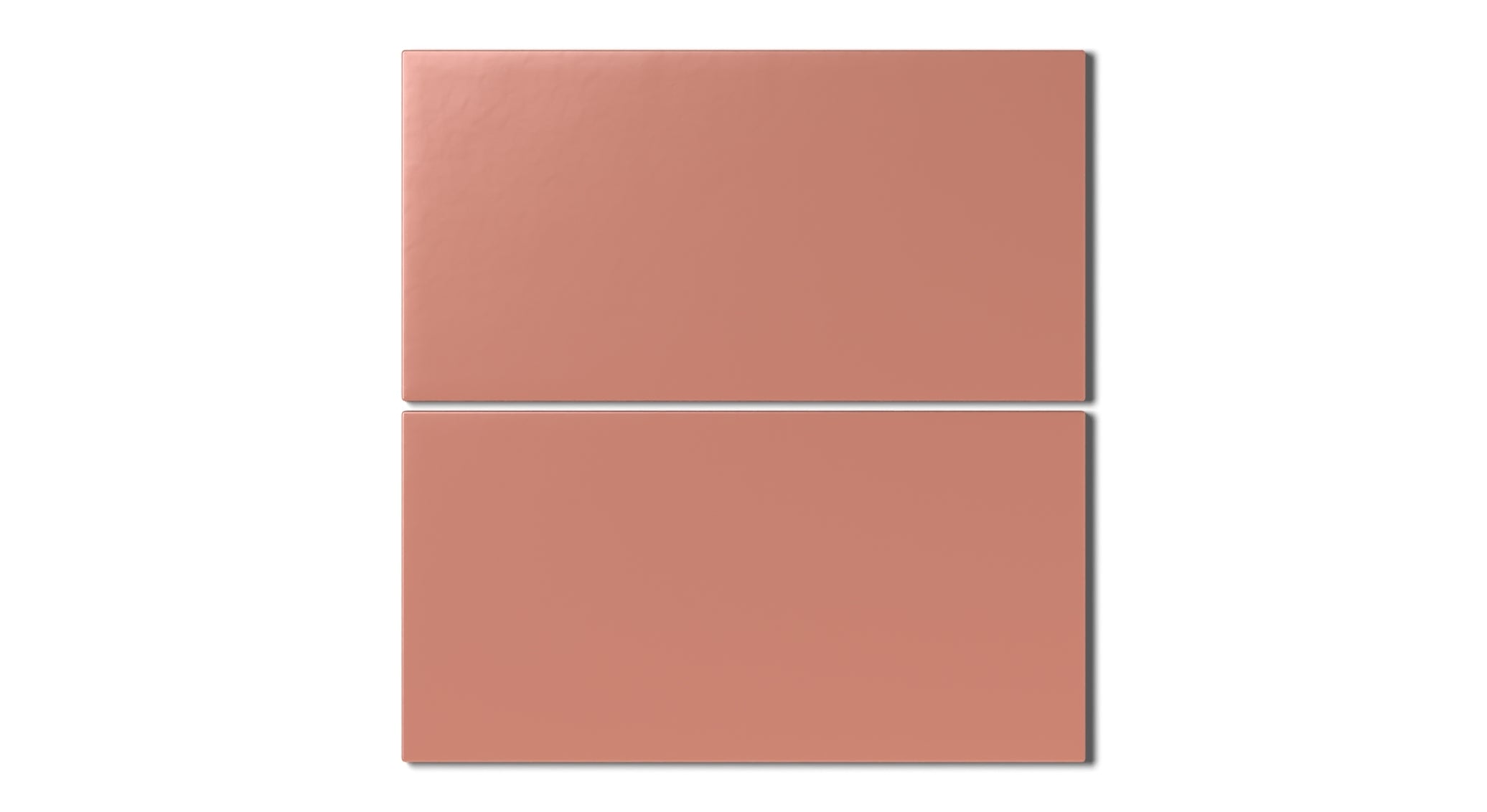6x12 Natural Press Ceramic Tile in Madder Red Matte