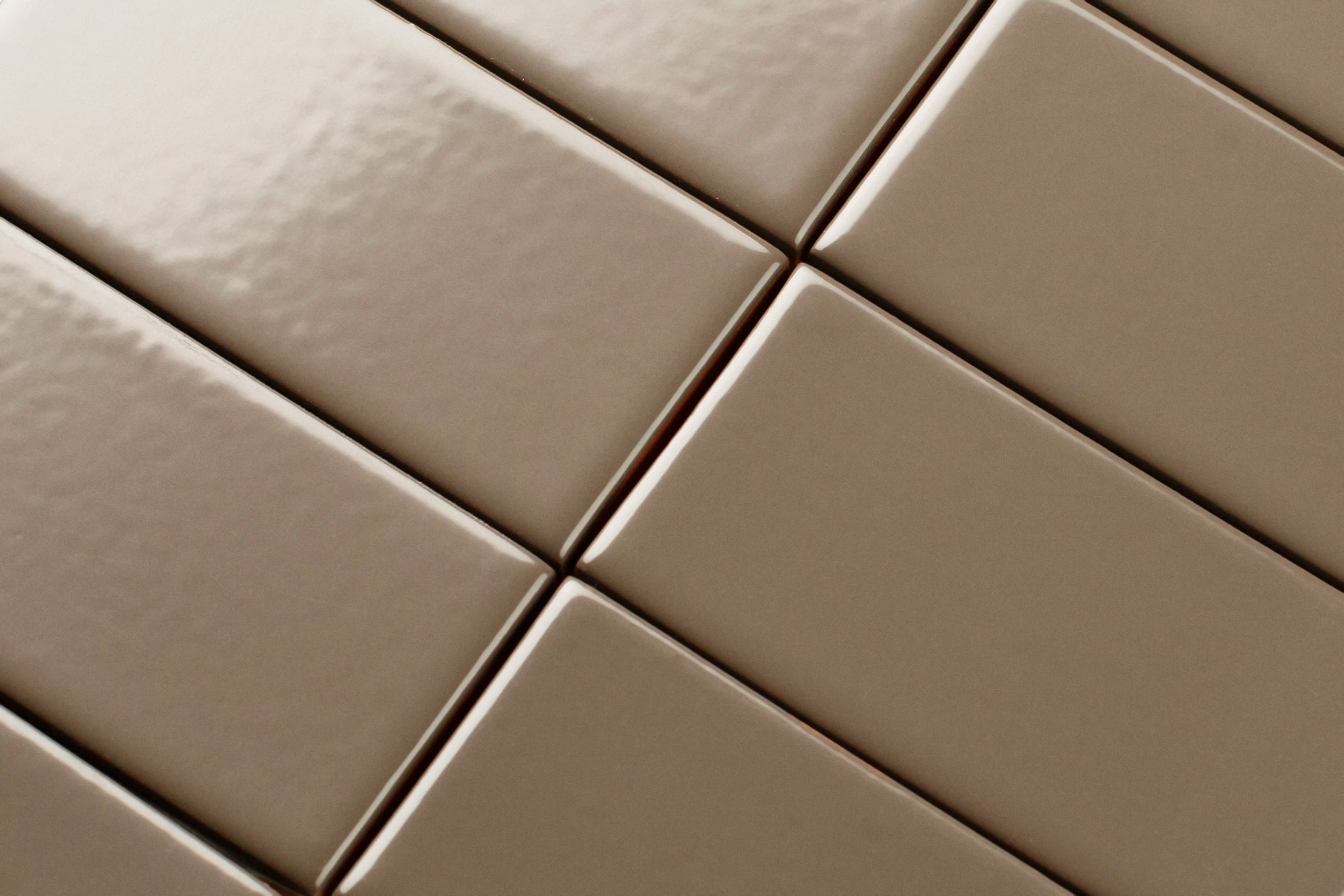 2" Hexagon Sheeted Original Ceramic Mosaic Tile in Sandstone Gloss