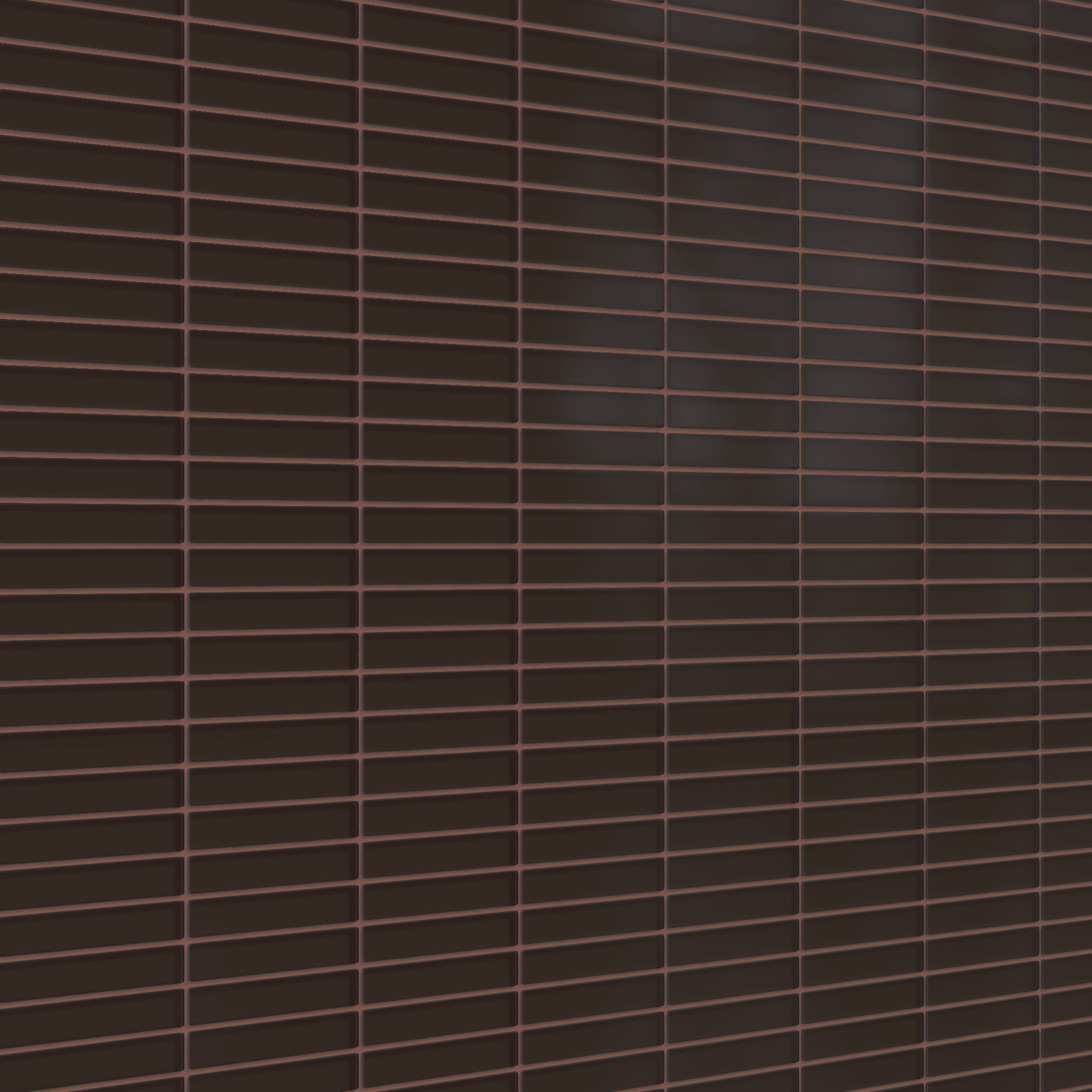 1x6 Straight Set Sheeted Glass Mosaic Tile in Nighthawk Matte