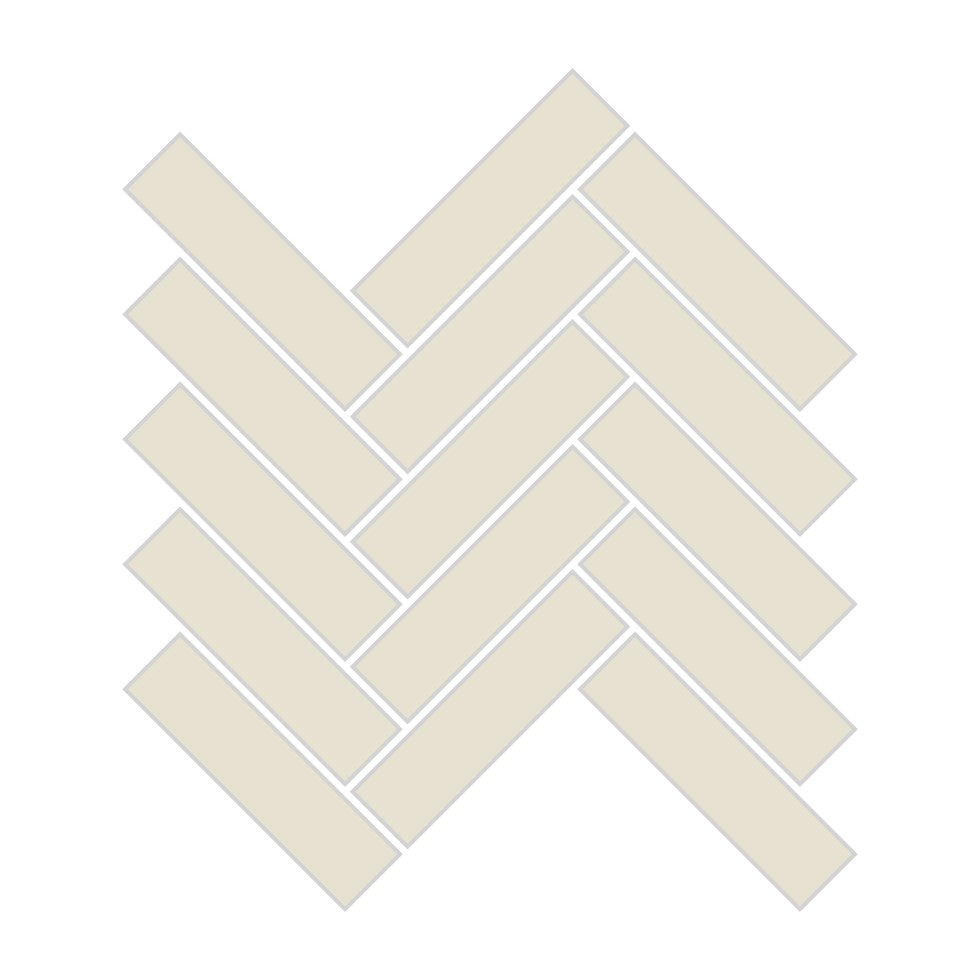 1x4 Herringbone Sheeted Glass Mosaic Tile in Sparrow Matte