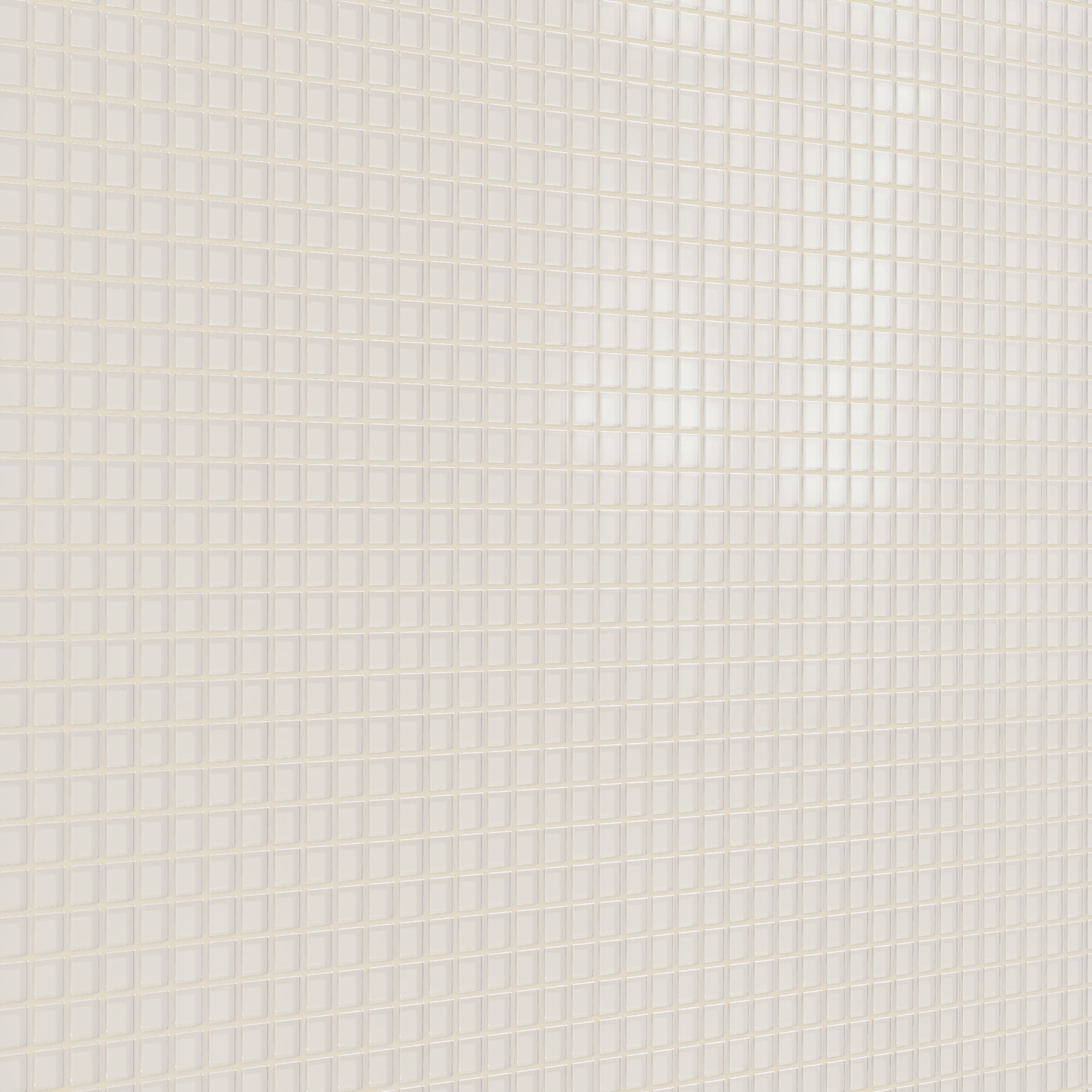 1x1 Straight Set Sheeted Glass Mosaic Tile in Dove Matte