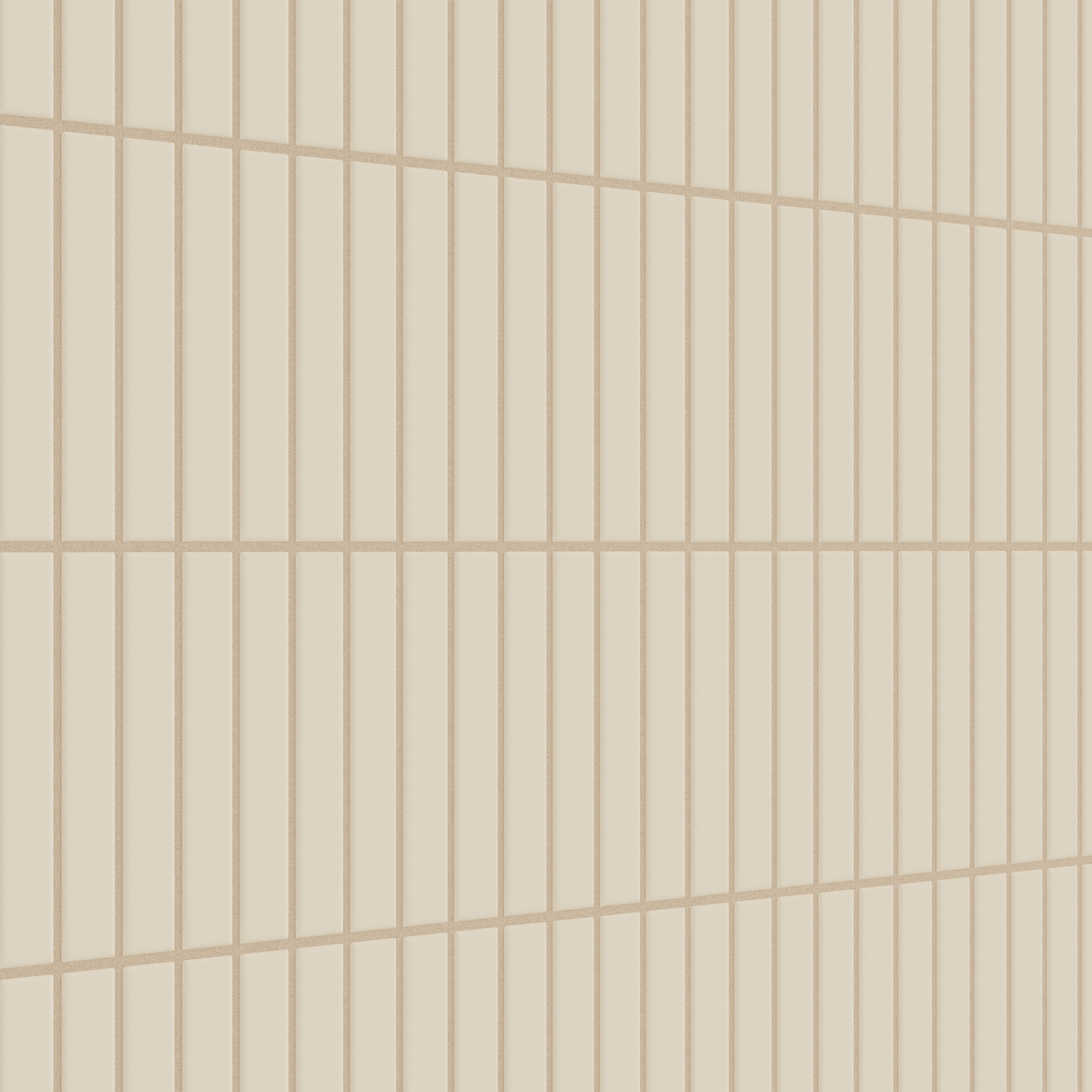 1x6 Straight Set Sheeted Original Ceramic Mosaic Tile in Ivory Matte
