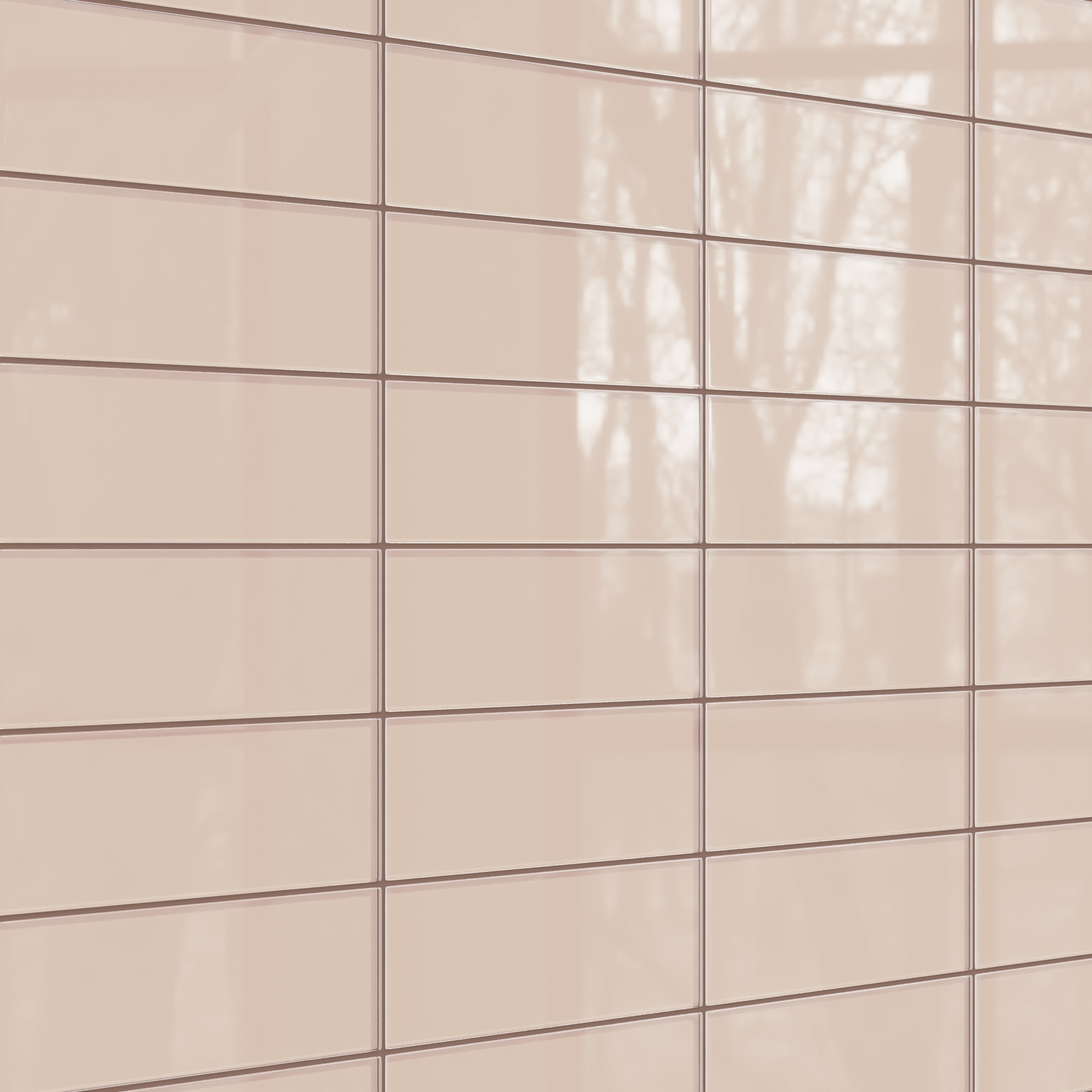 4x12 Glass Tile in Rosy Finch Gloss