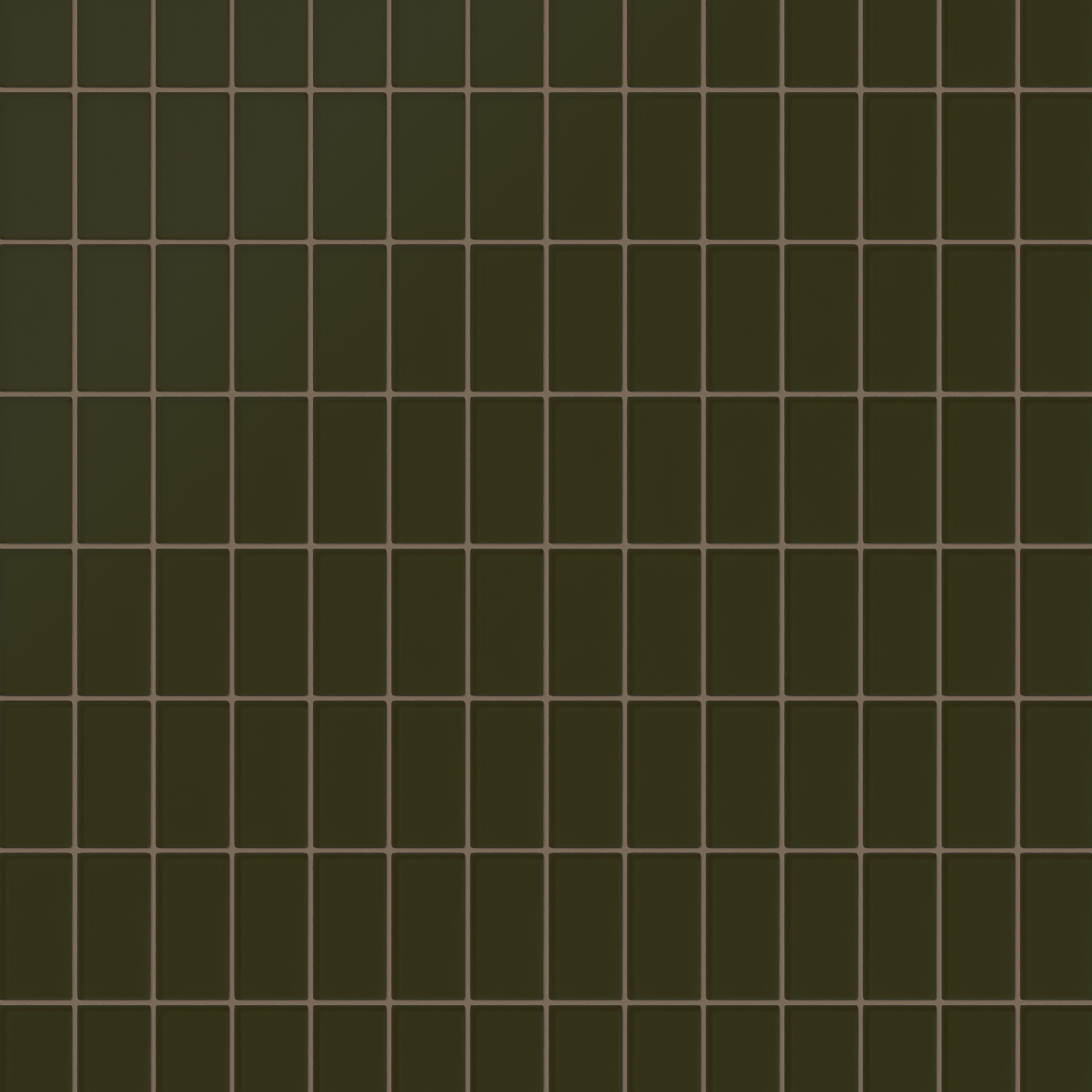 2x4 Straight Set Sheeted Glass Mosaic Tile in Catbird Matte